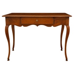 French Late 18th Century Louis XV Period Oak Desk/Side Table