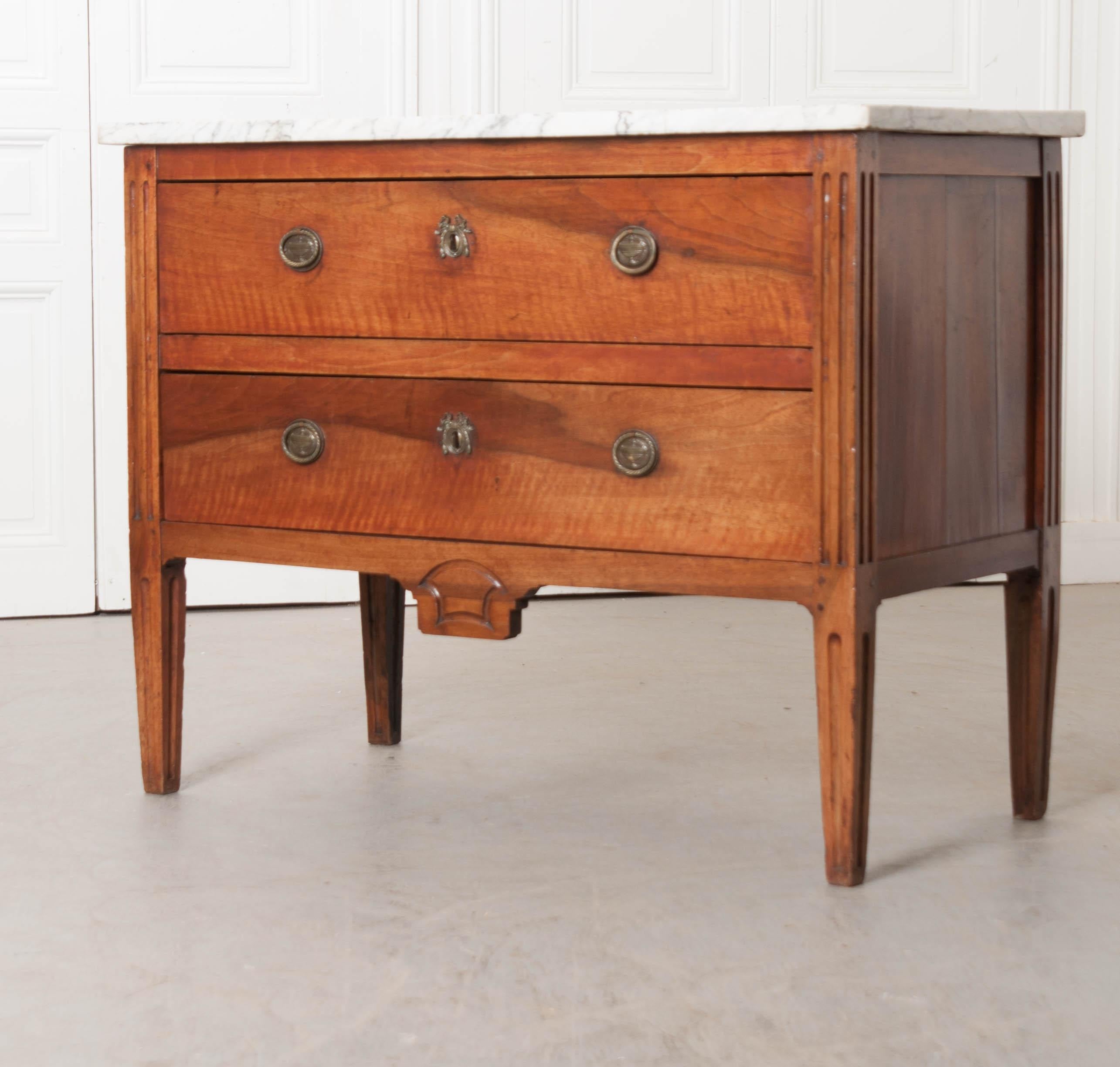 French Late 18th Century Louis XVI Walnut Commode 6