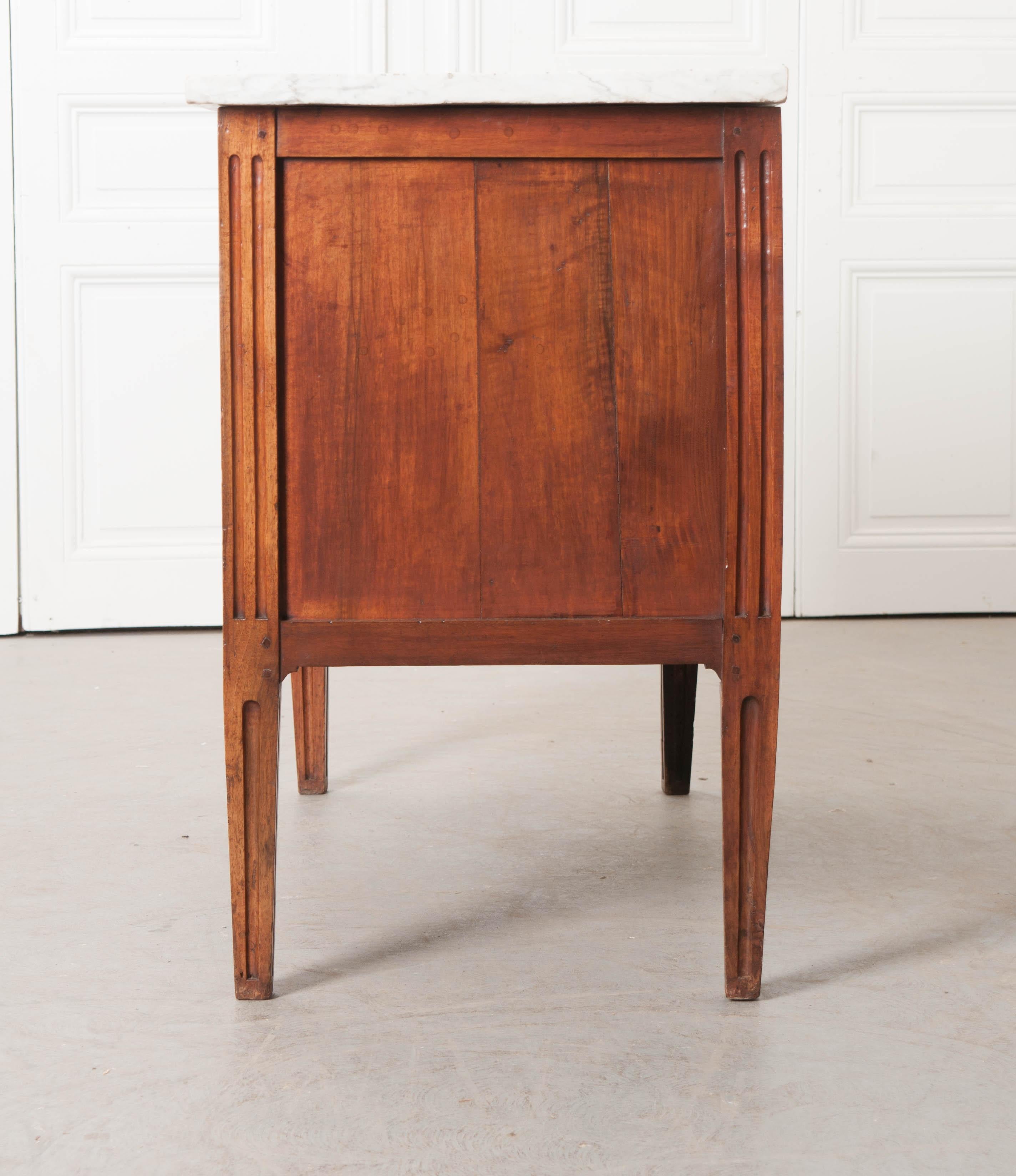 French Late 18th Century Louis XVI Walnut Commode 5