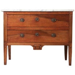 French Late 18th Century Louis XVI Walnut Commode