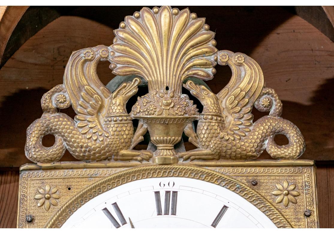 Französische Uhr mit hohem Gehäuse aus Kirsche, Ende 18. bis Anfang 19. im Angebot 2