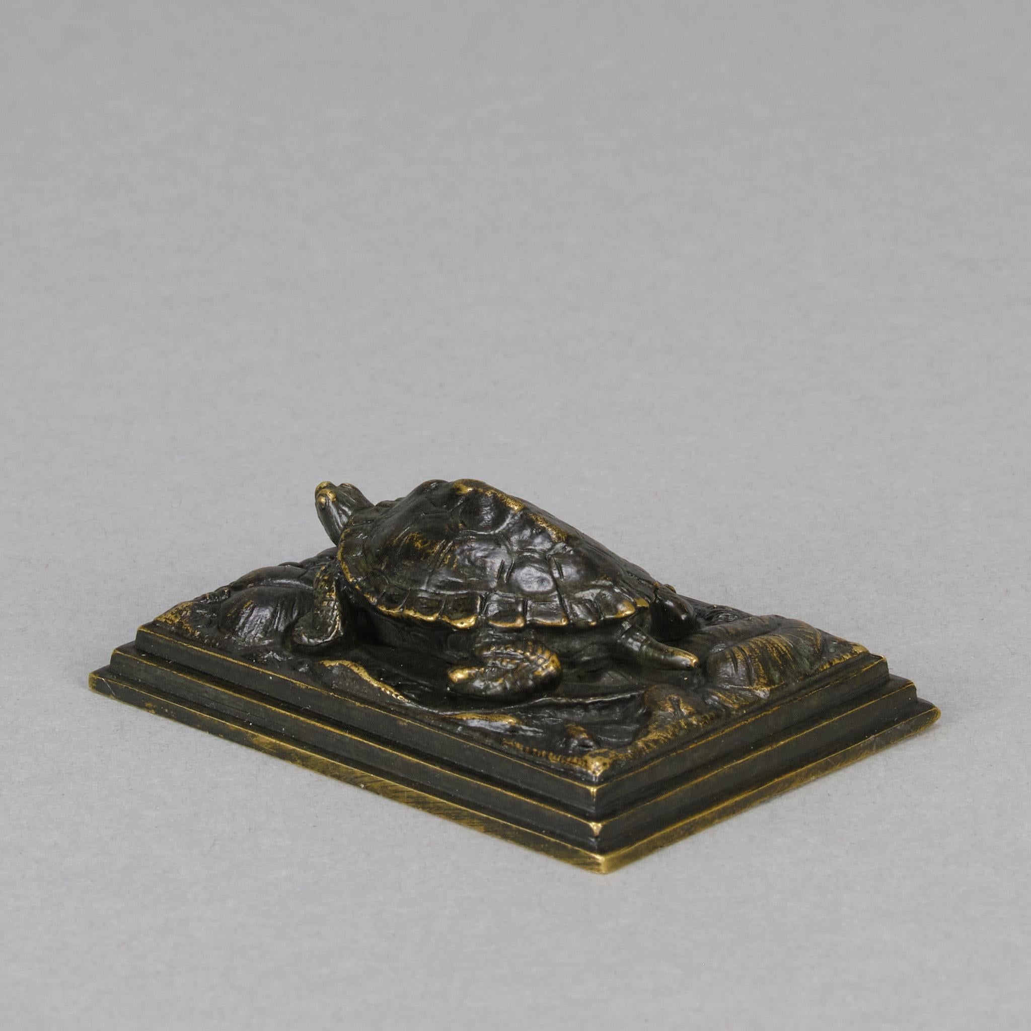 Französische Tierier-Bronze „Tortue“ aus dem späten 19. Jahrhundert von Antoine L Barye im Zustand „Hervorragend“ im Angebot in London, GB