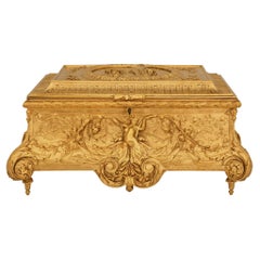 Caja de Ormolu de la época Art Nouveau francesa de finales del siglo XIX