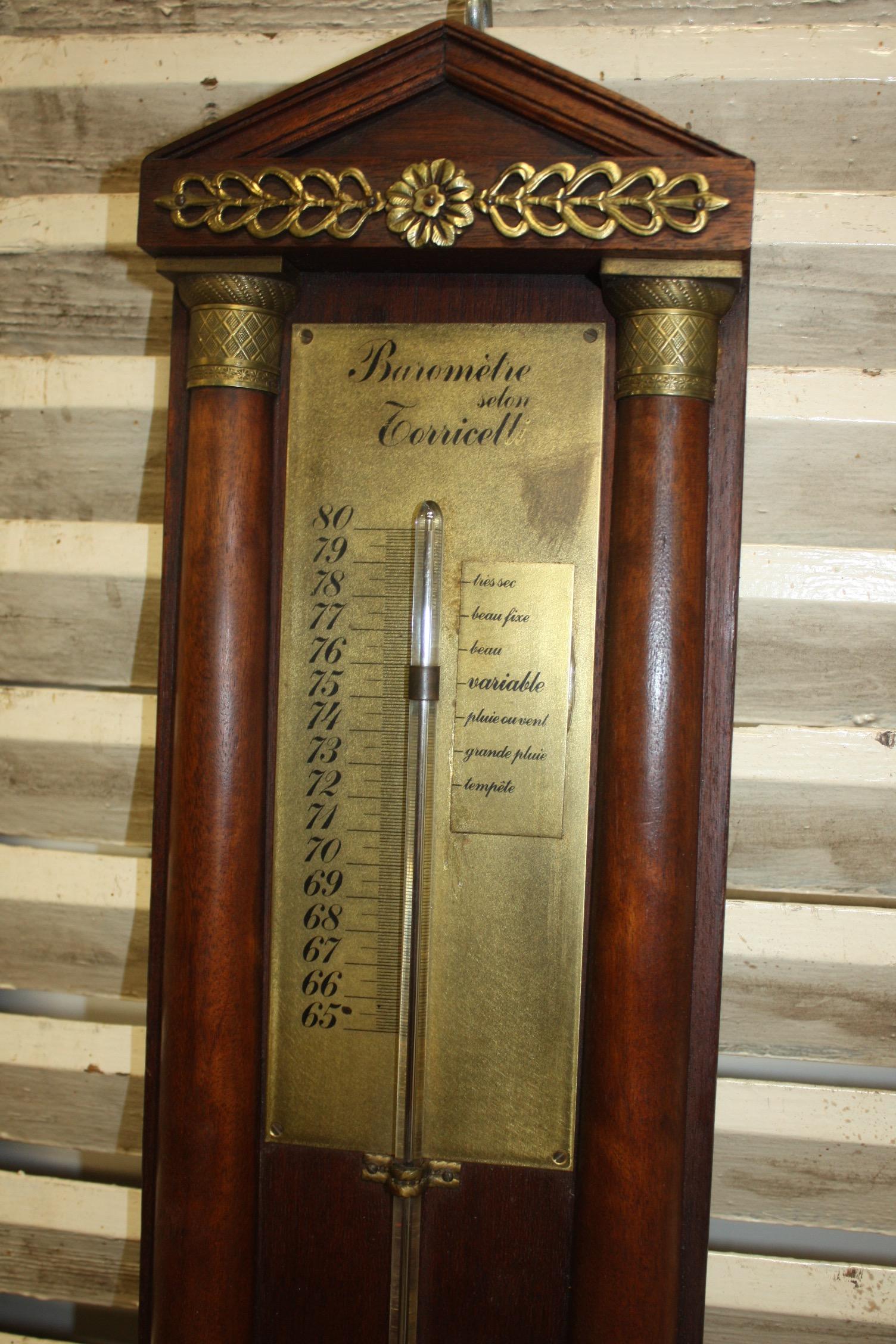 Empire French Late 19th Century Barometer For Sale