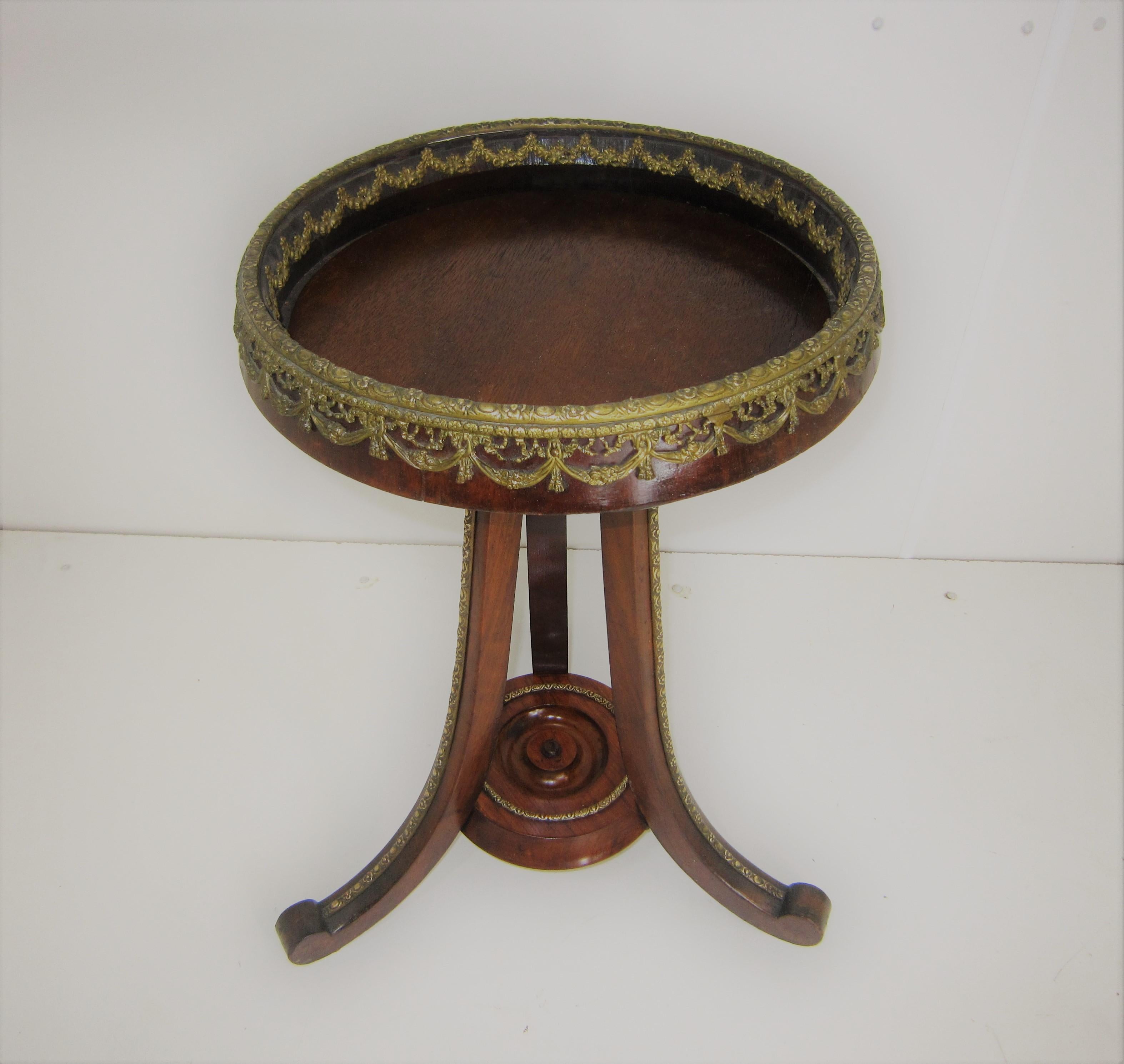 French Late 19th Century Bronze Mounted Pedestal / Table /Plant Stand For Sale 8