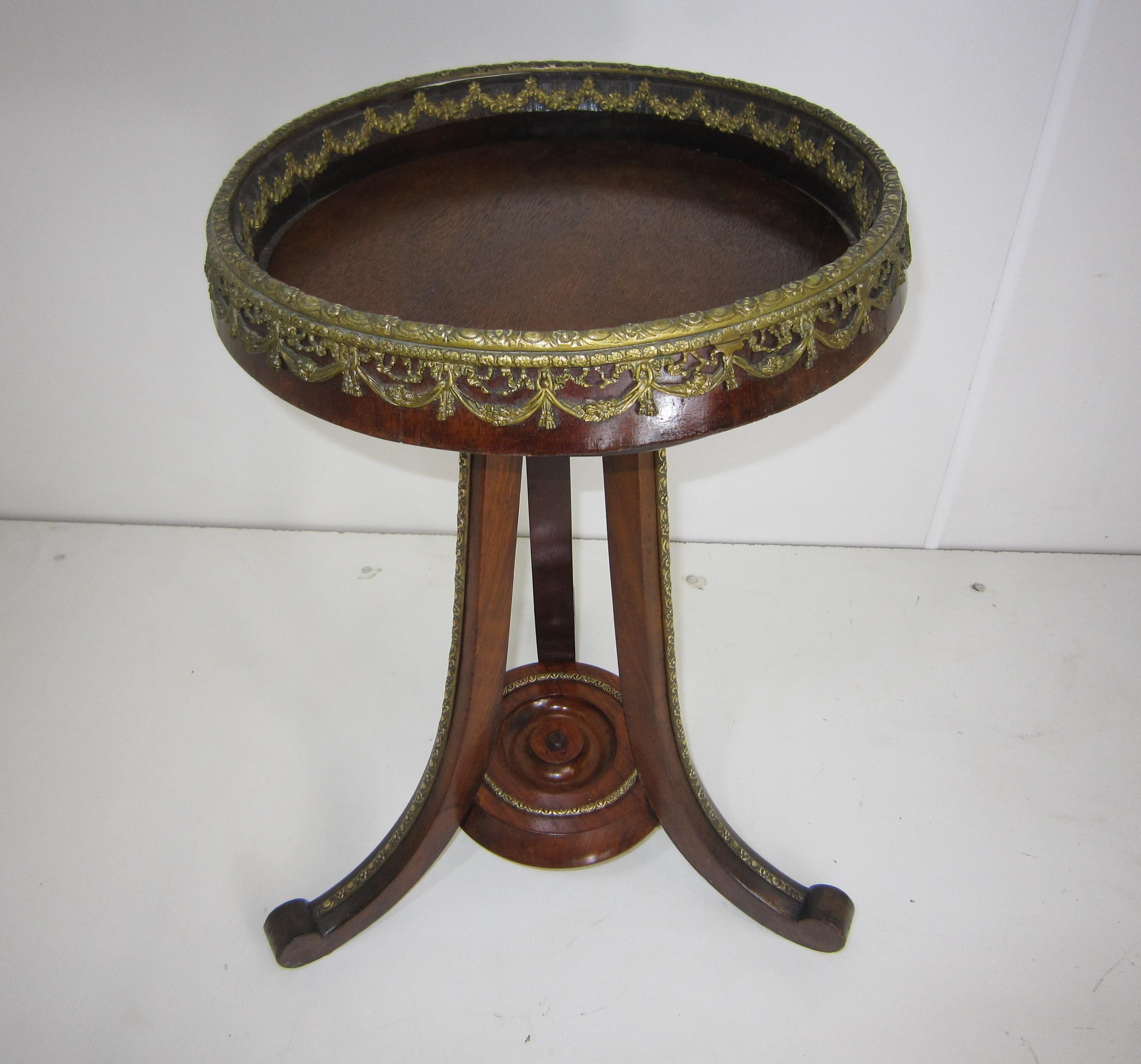 French Late 19th Century Bronze Mounted Pedestal / Table /Plant Stand For Sale 9