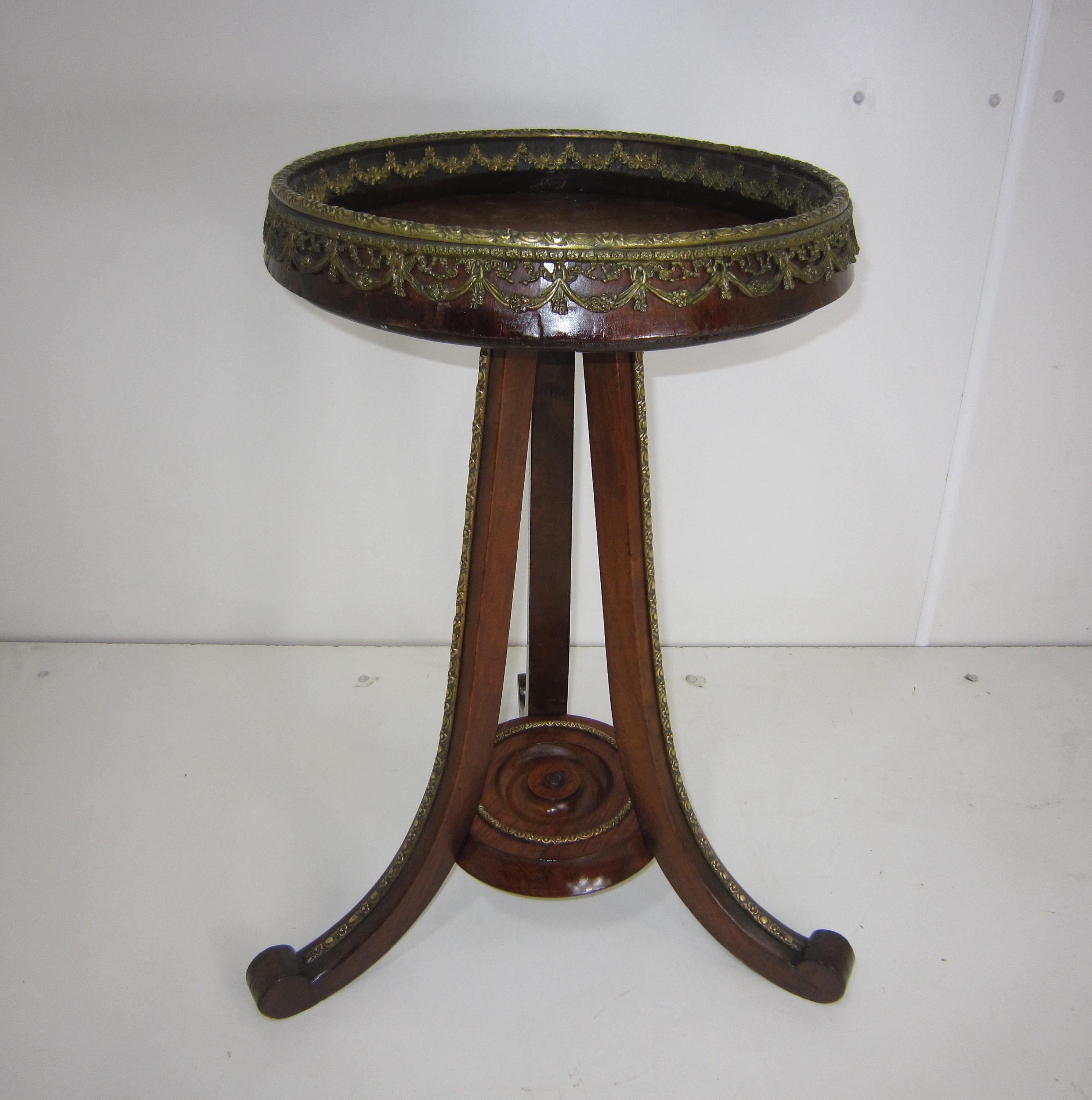 French Late 19th Century Bronze Mounted Pedestal / Table /Plant Stand For Sale 12