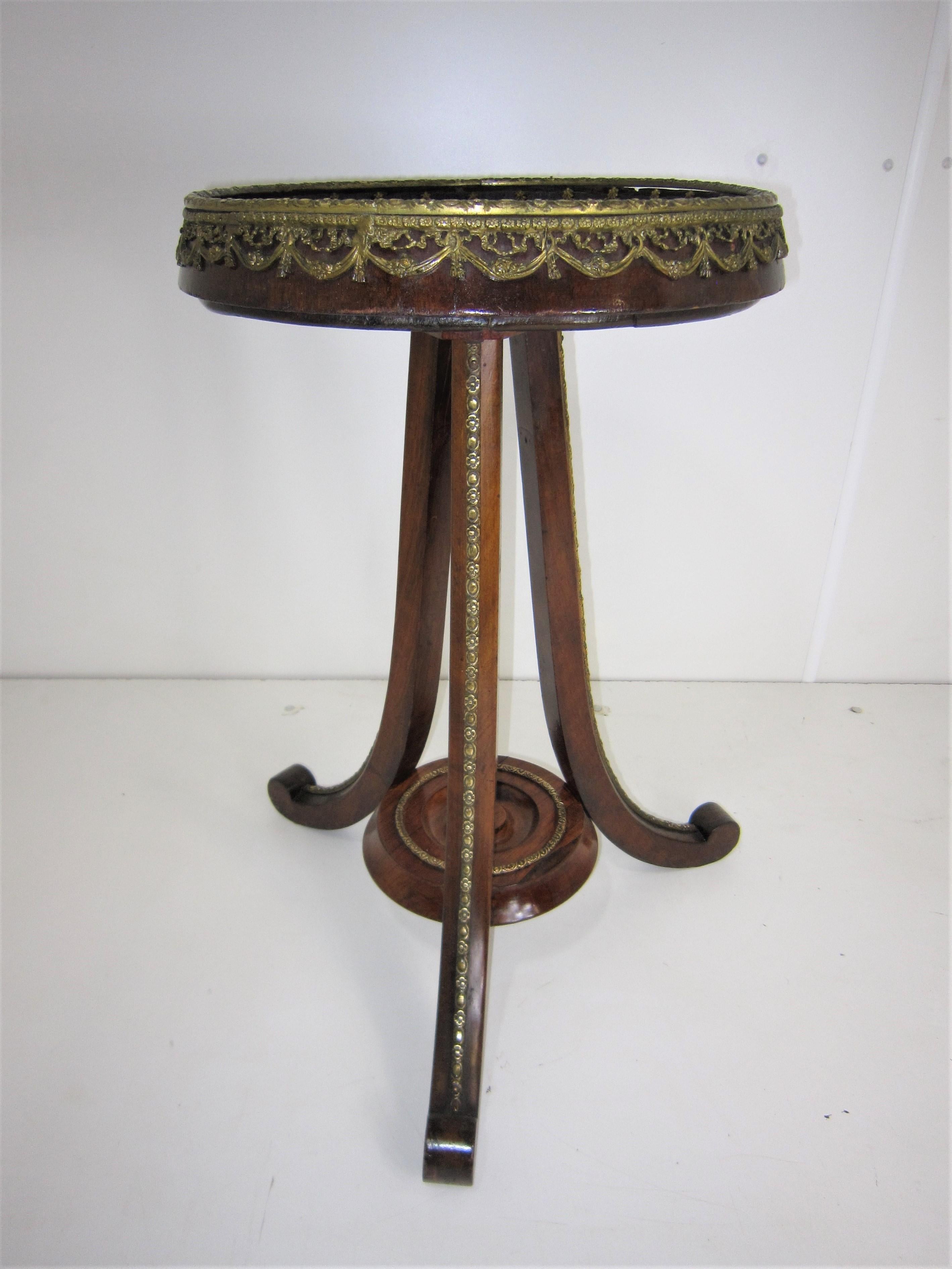 French Late 19th Century Bronze Mounted Pedestal / Table /Plant Stand For Sale 14