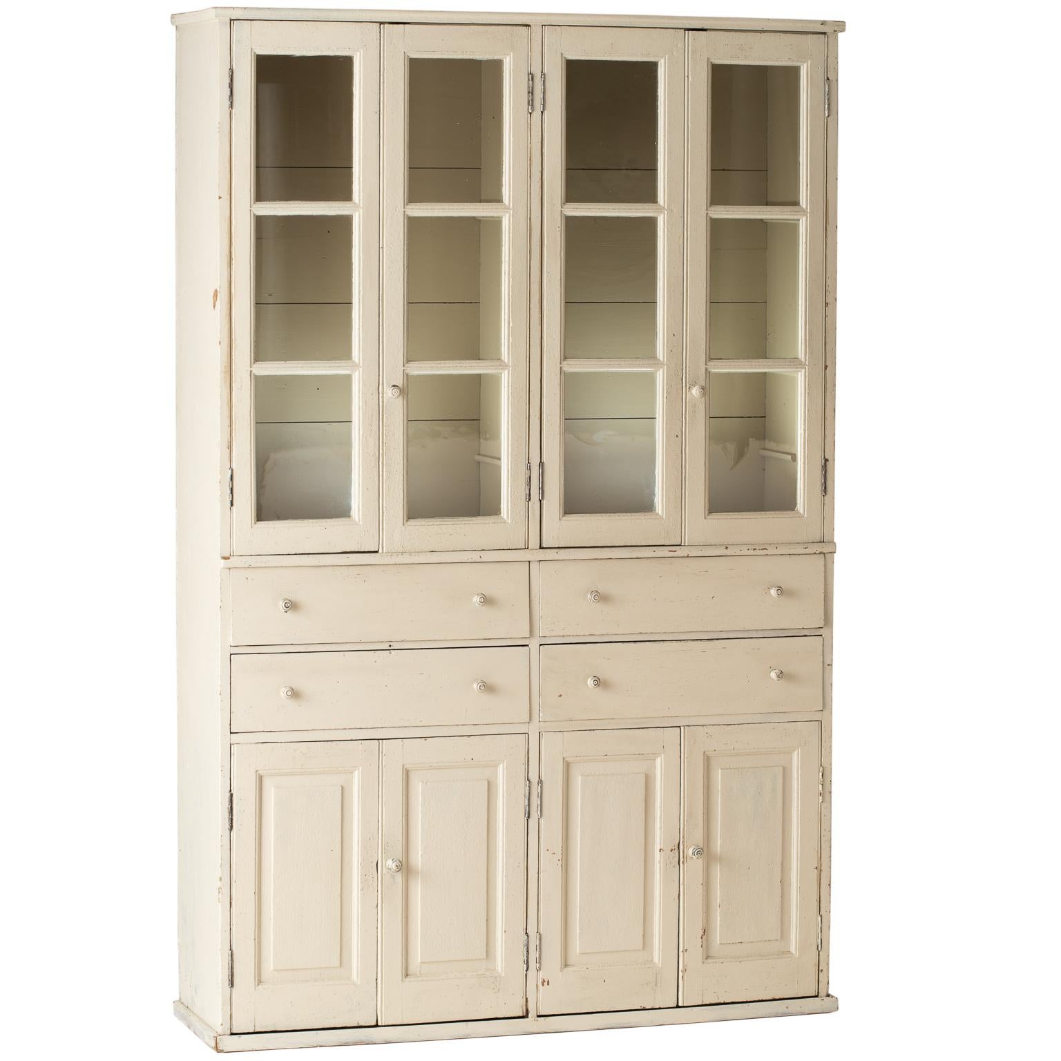 French Late 19th Century Cupboard with Glass Doors, circa 1890