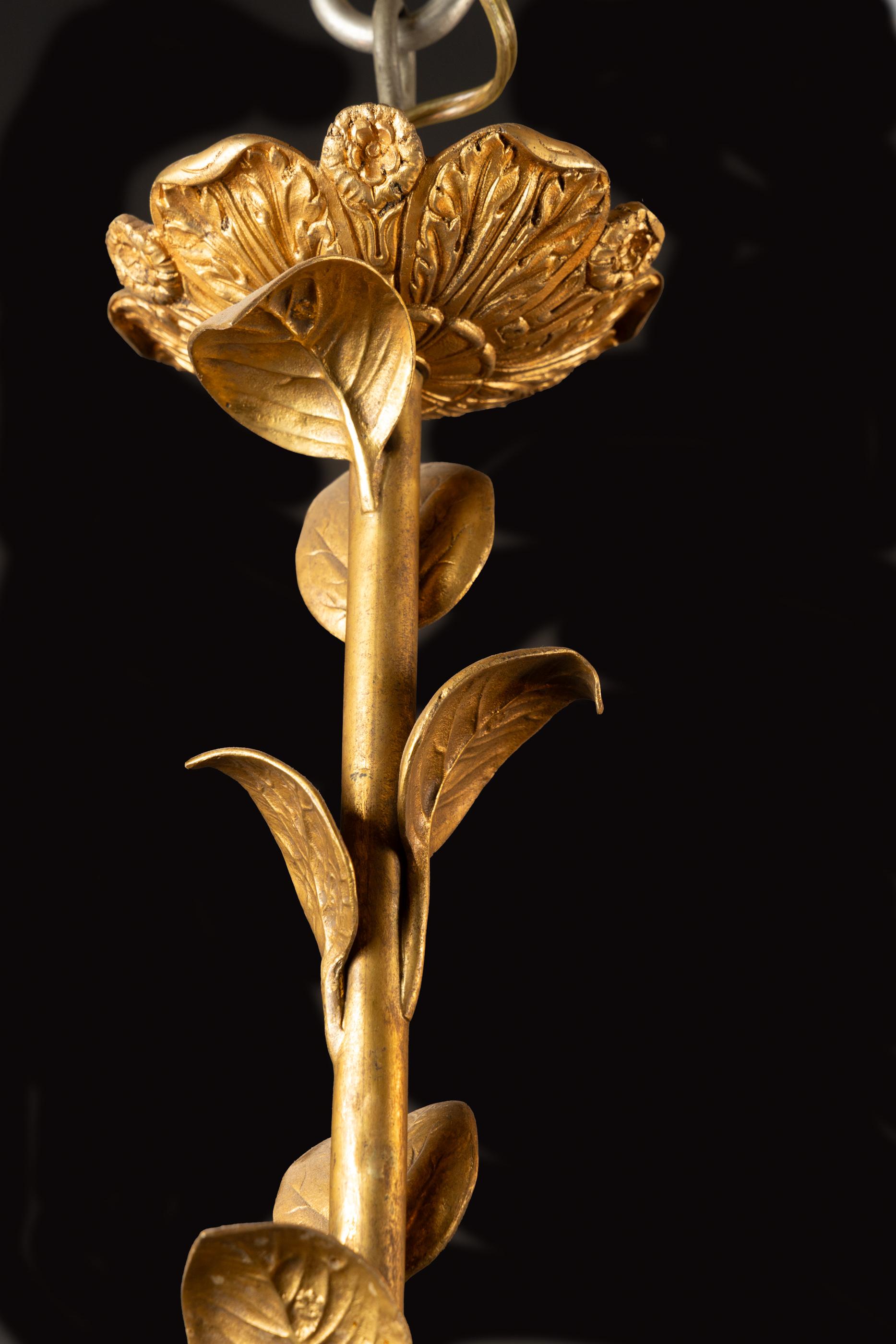 Lampadario francese in bronzo del tardo XIX secolo del Direttorio in vendita 2
