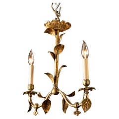 Lustre en bronze Directoire de la fin du XIXe siècle
