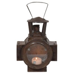 Antique French, Late 19th Century early 20th century, Metal Lantern