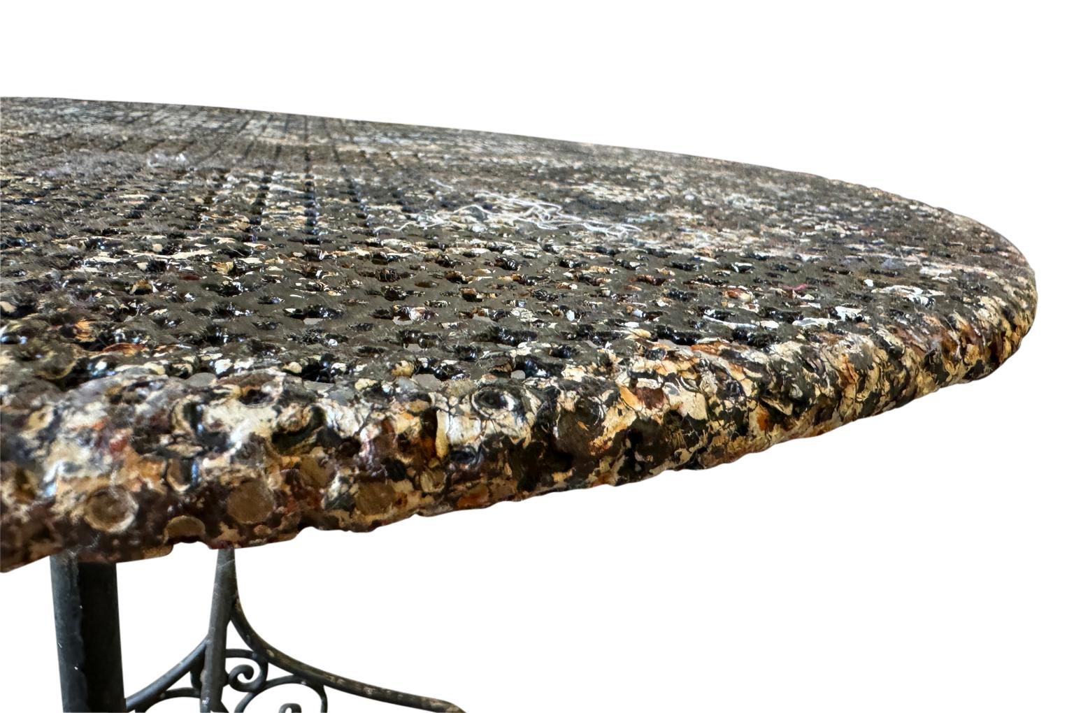 Table de jardin française de la fin du 19e siècle Bon état - En vente à Round Top, TX