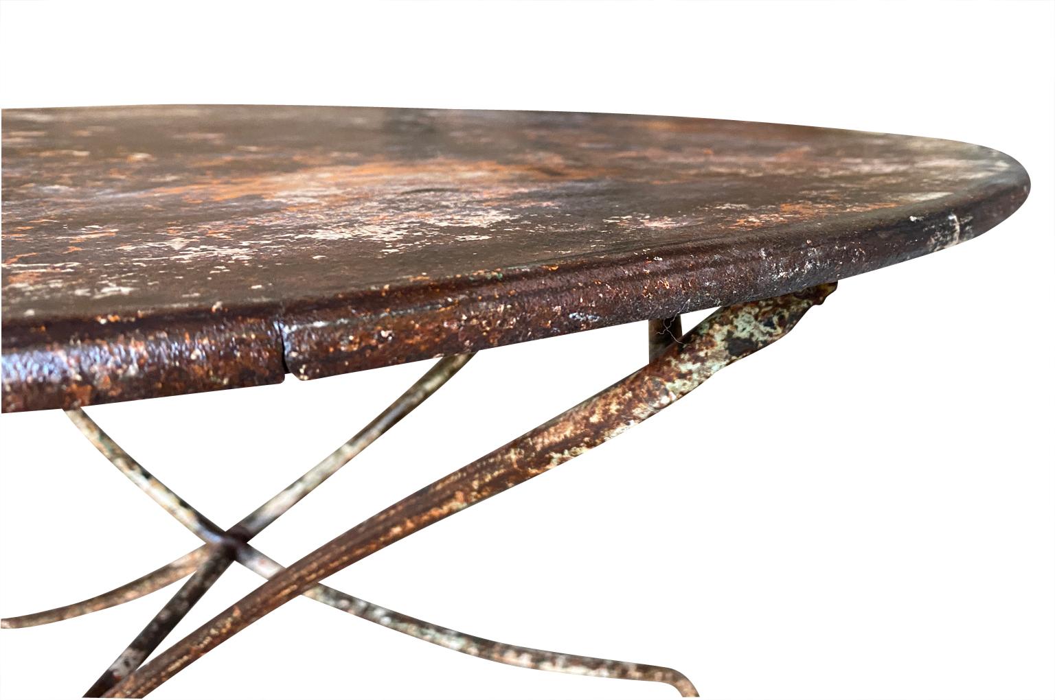 French Late 19th Century Garden Table For Sale 1