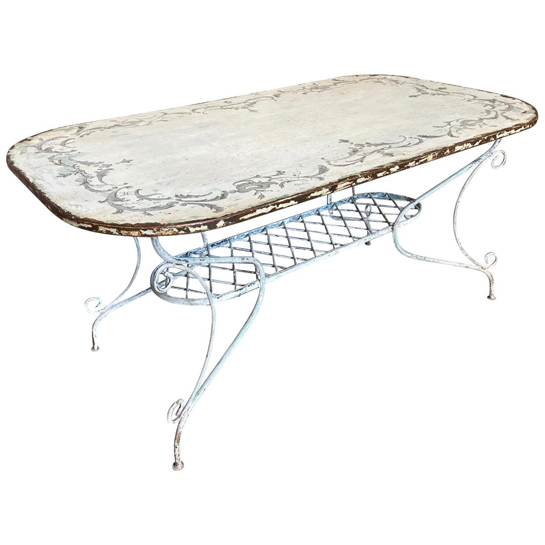 French Late 19th Century Garden Table