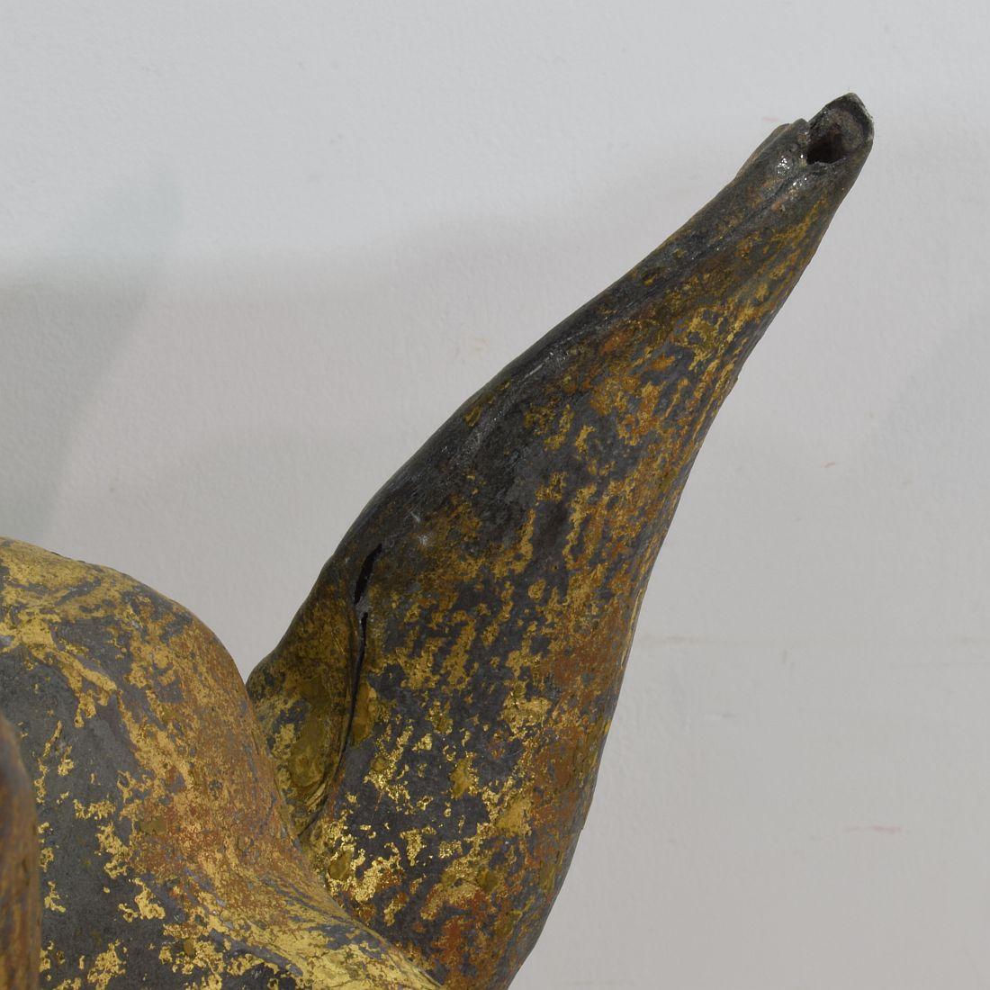 French Late 19th Century Gilt Zinc Horse Head 14