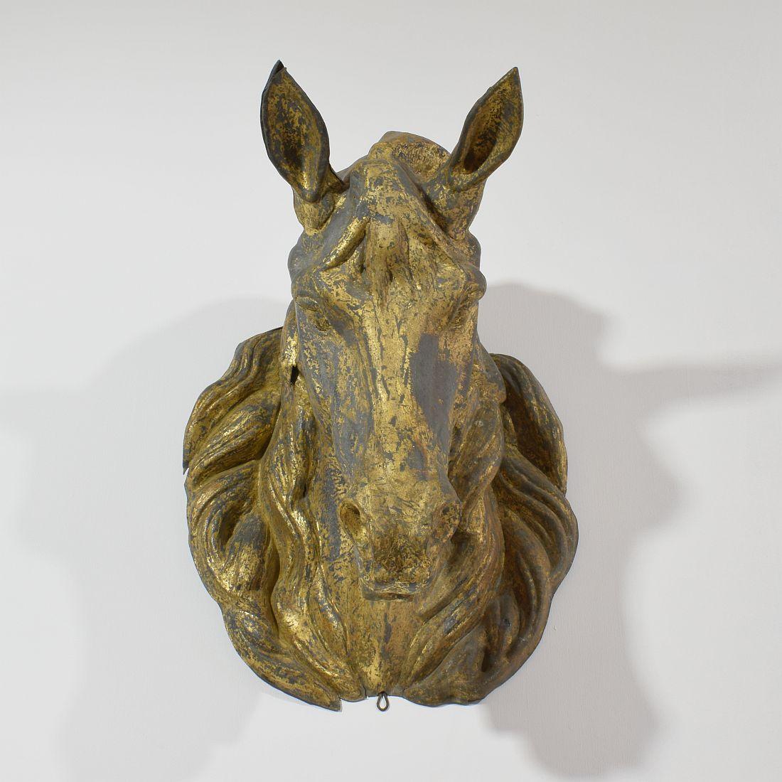 gold leaf horse head from france value