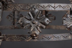 French late 19th century Gothic Revival iron chandelier with Winged Dragons