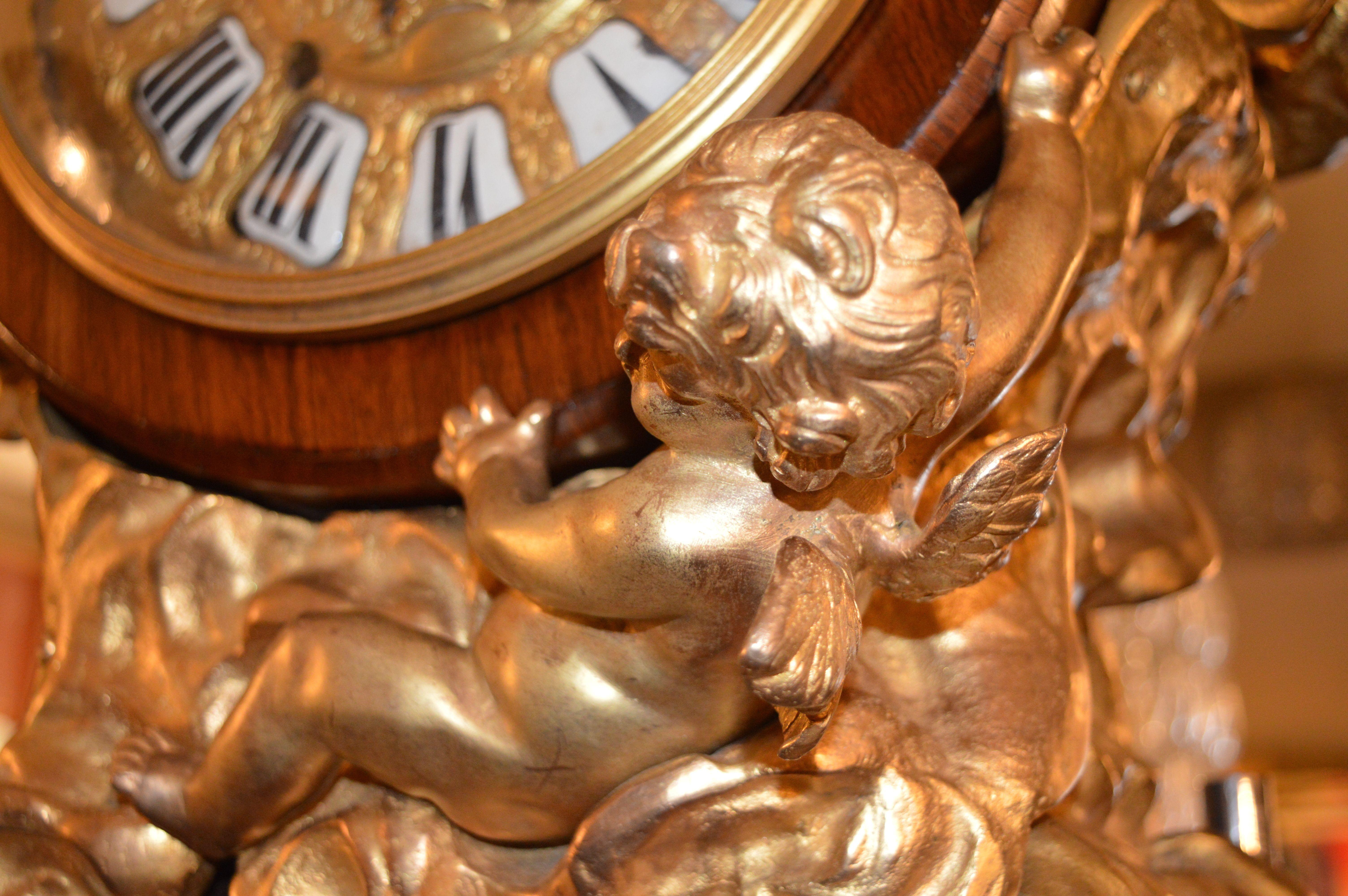 Französische Louis XV.-Grandfather-Uhr des späten 19. Jahrhunderts im Angebot 2