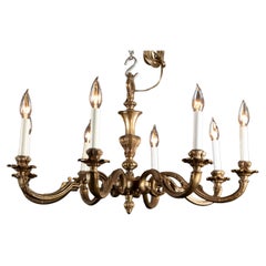 French Late 19th Century Louis XVI Bronze Chandelier