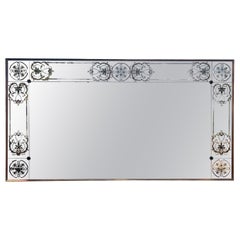 French Late 19th Century Louis XVI Large Wall Mirror