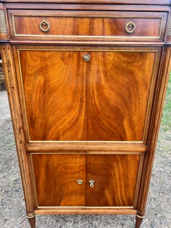 French Late 19th Century Louis XVI Mahogany Secretaire