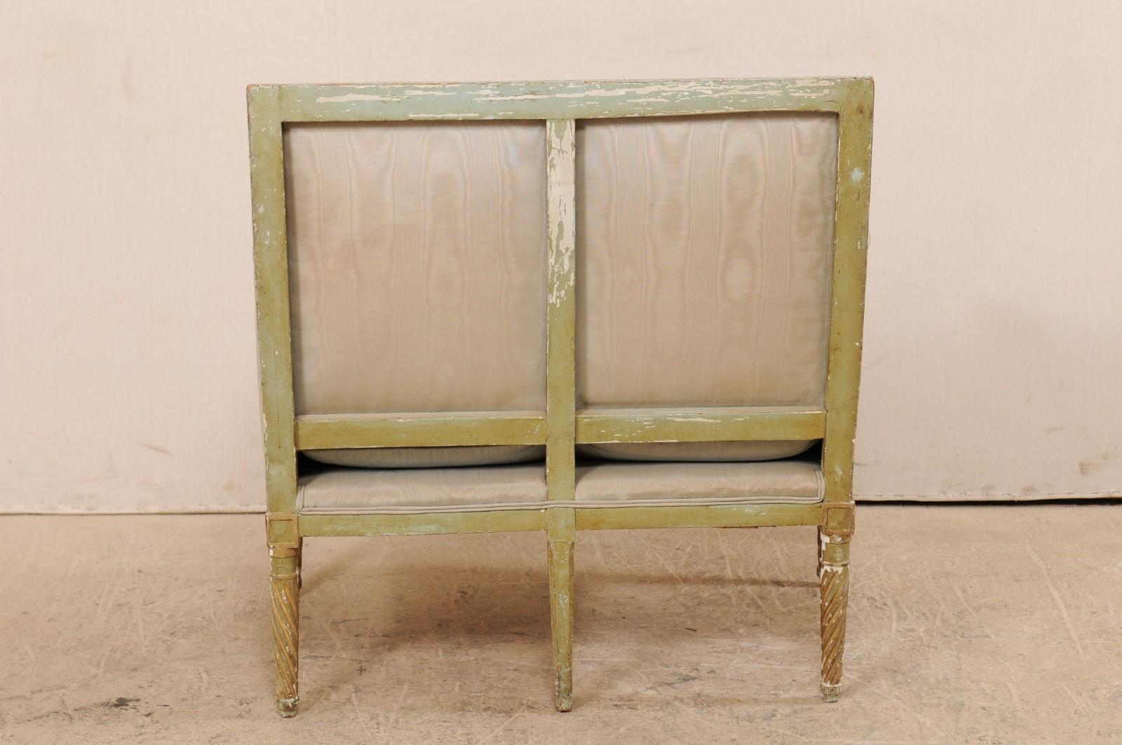 French Late 19th Century Louis XVI Style Marquise Armchair 5