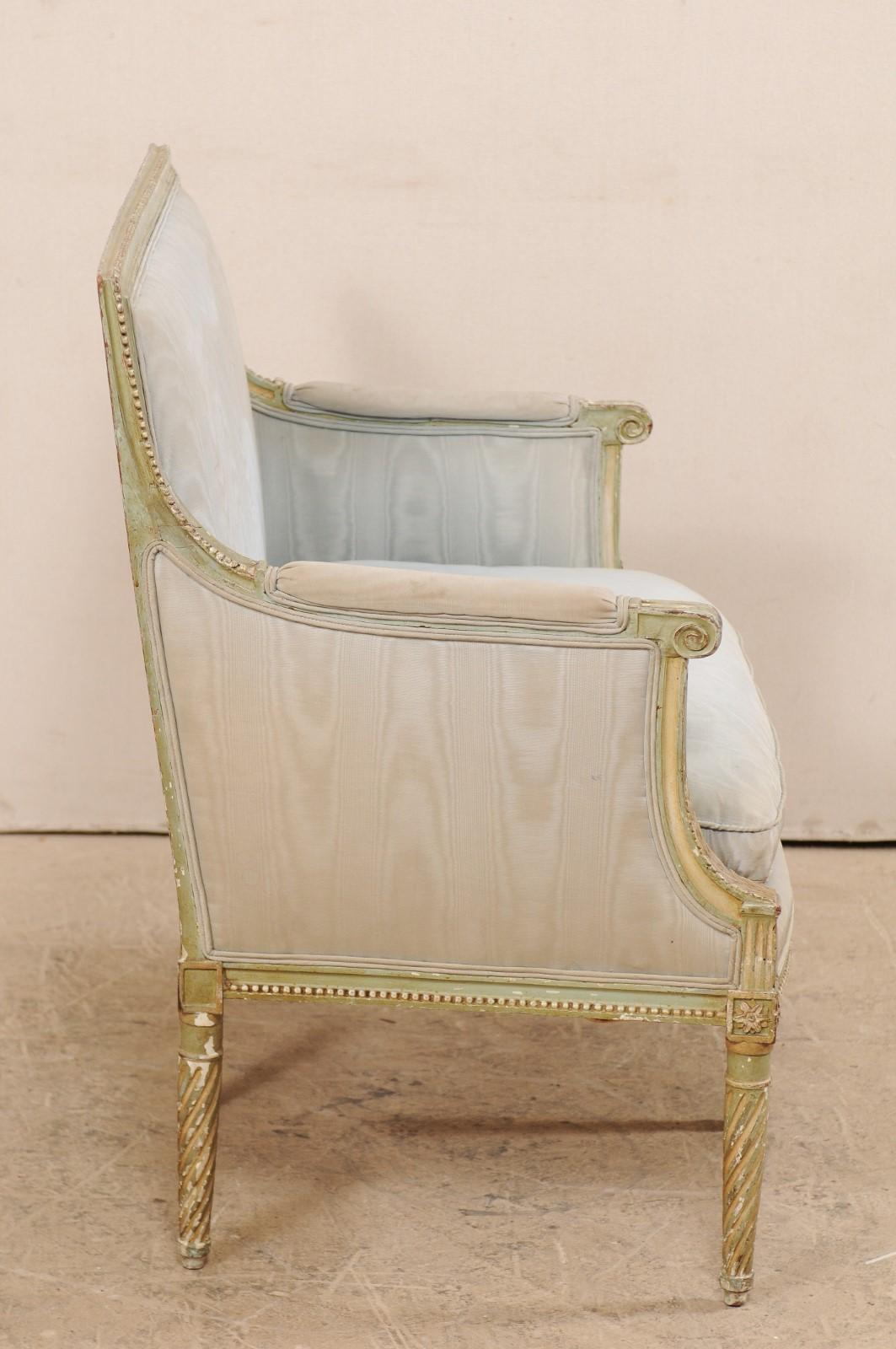 French Late 19th Century Louis XVI Style Marquise Armchair 1