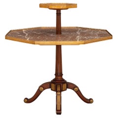 French Late 19th Century Louis XVI Style Mounted Two-Tier Center Table
