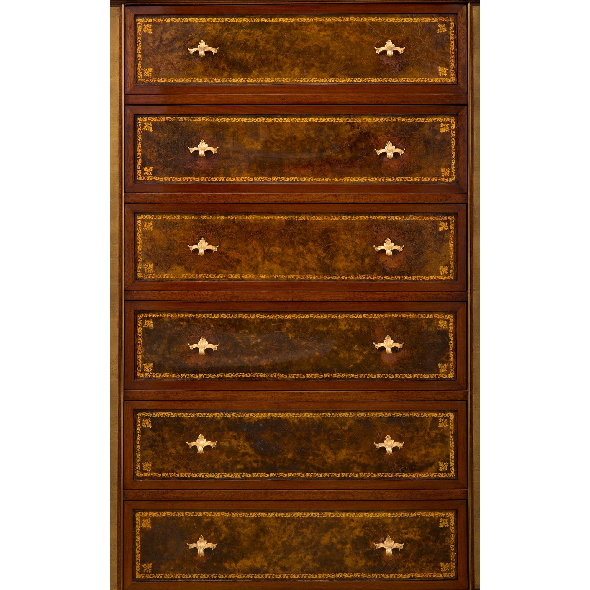 French Late 19th Century Louis XVI Style Six-Drawer Cartonnier Chest For Sale 2