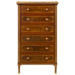 French Late 19th Century Louis XVI Style Six-Drawer Cartonnier Chest