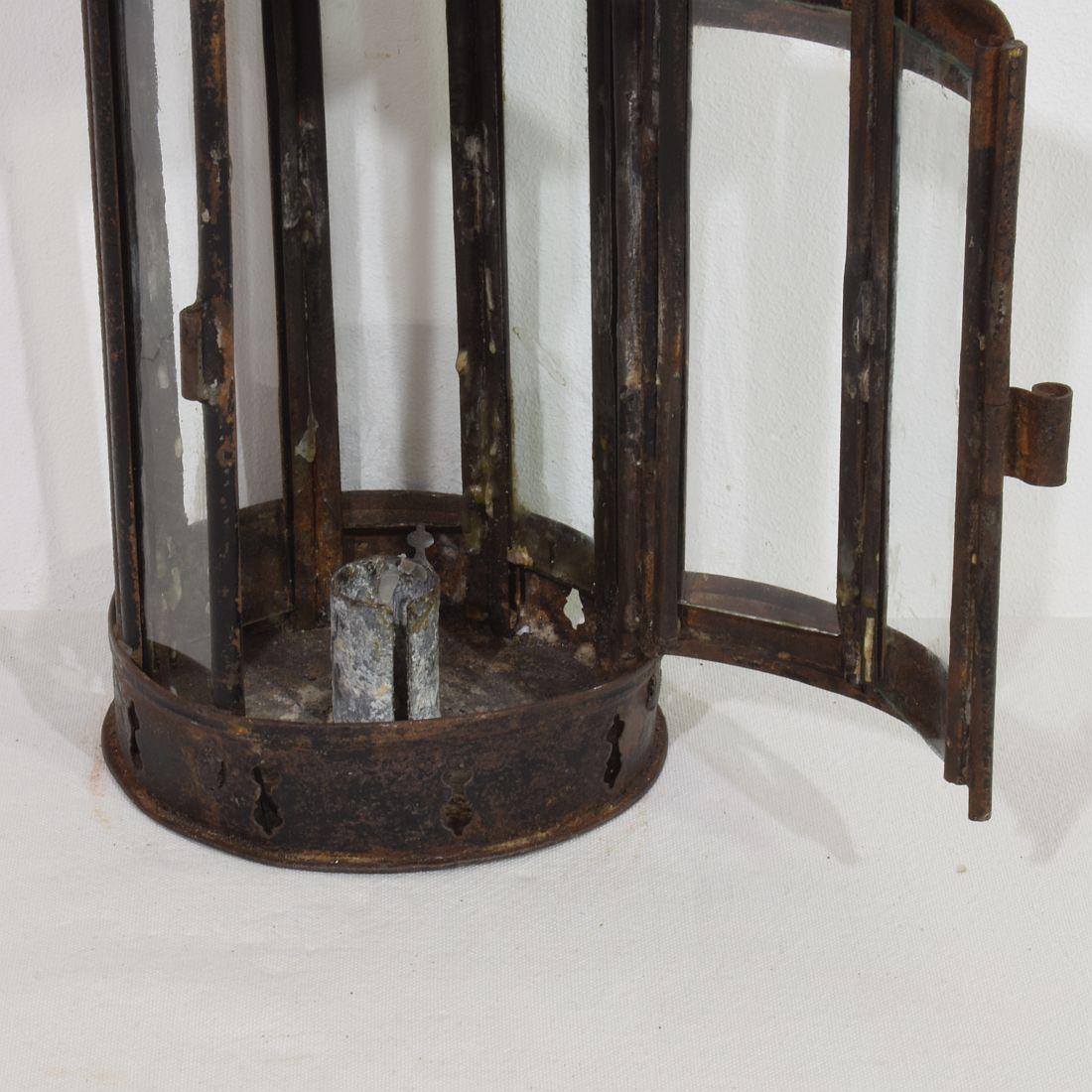 French Provincial French, Late 19th Century, Metal Lantern