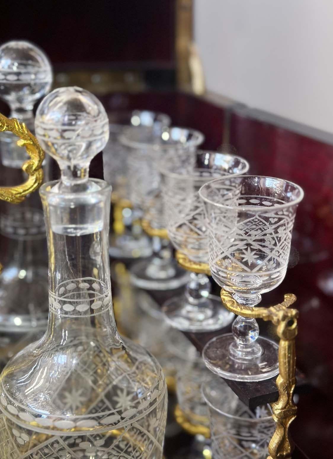 French Late 19th Century Napoleon III Cave À Liqueur For Sale 1
