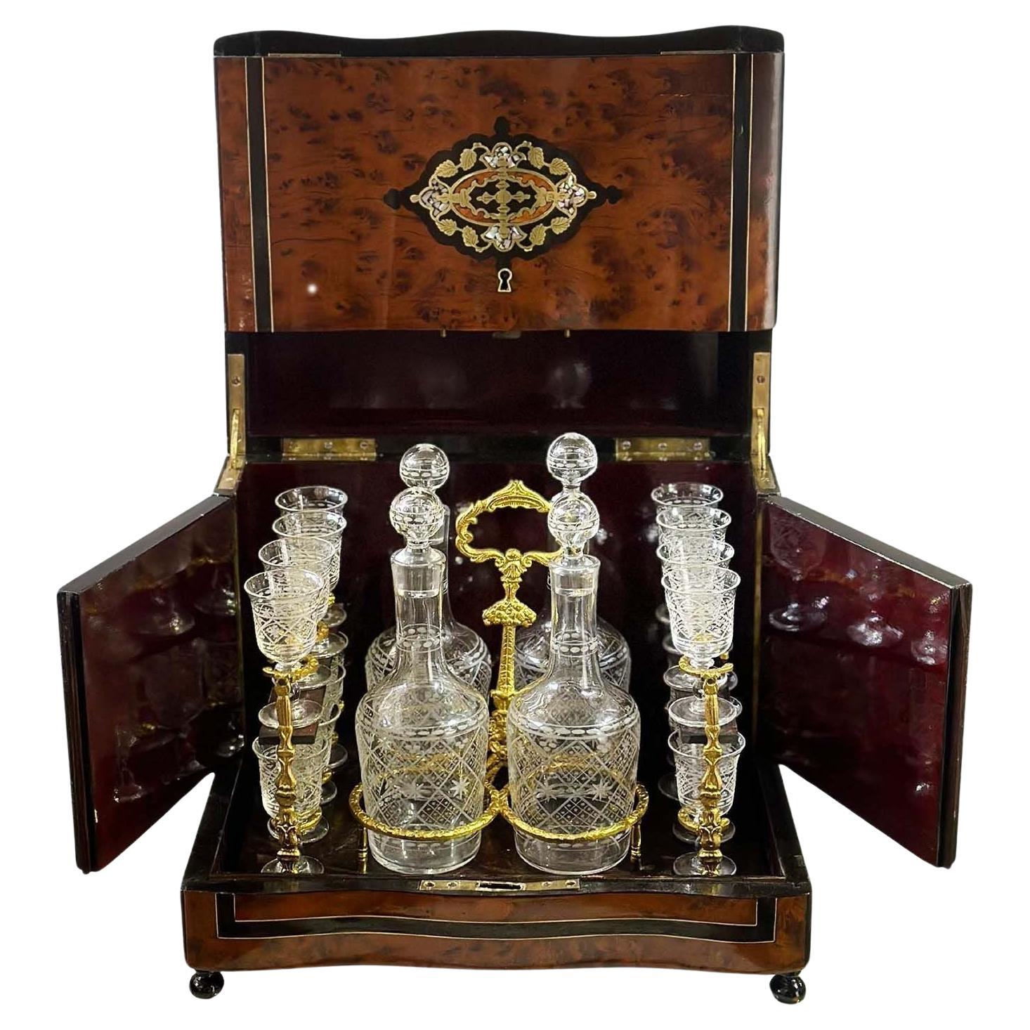 French Late 19th Century Napoleon III Cave À Liqueur For Sale