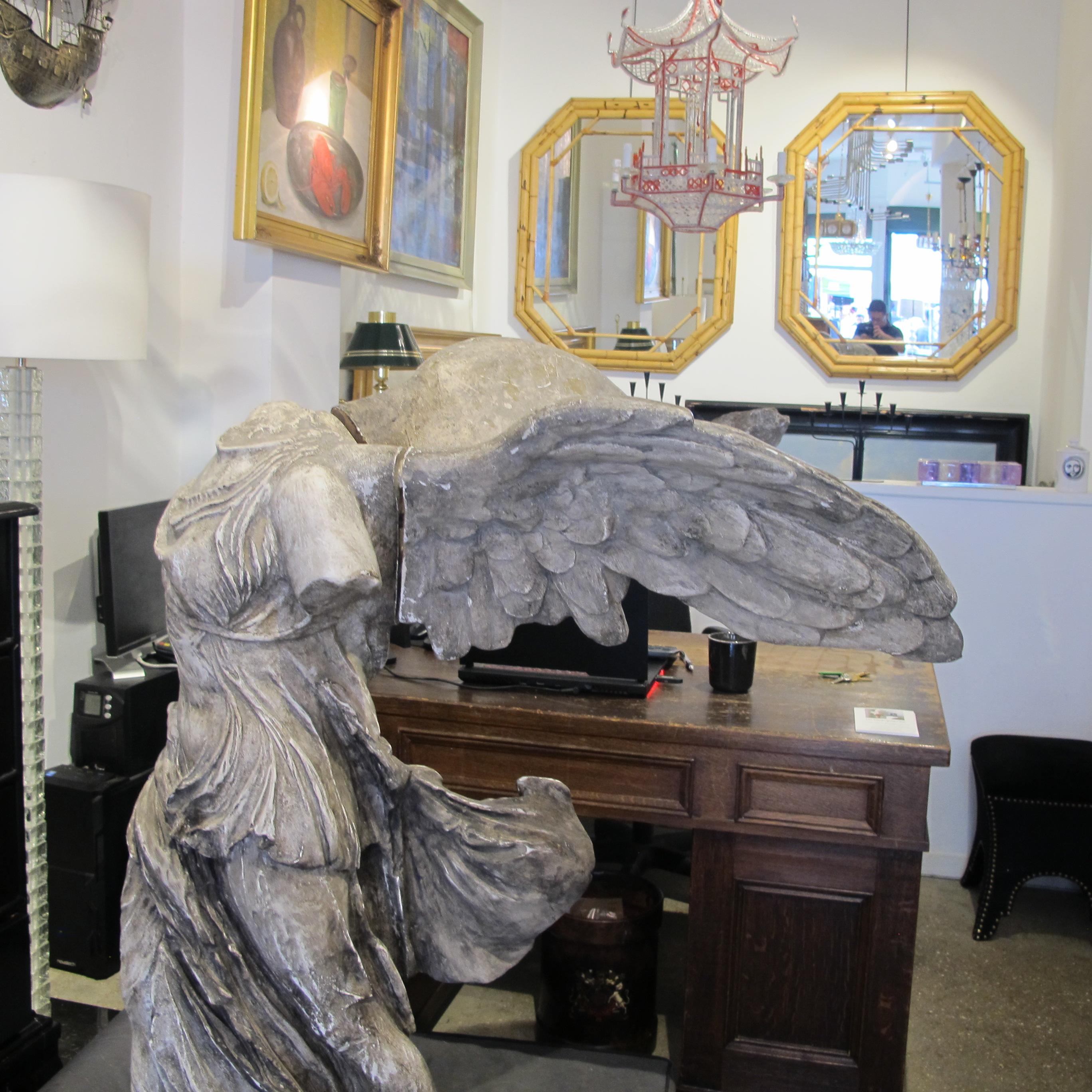 French Late 19th Century Nike Victory Statue Of Samothrace  8