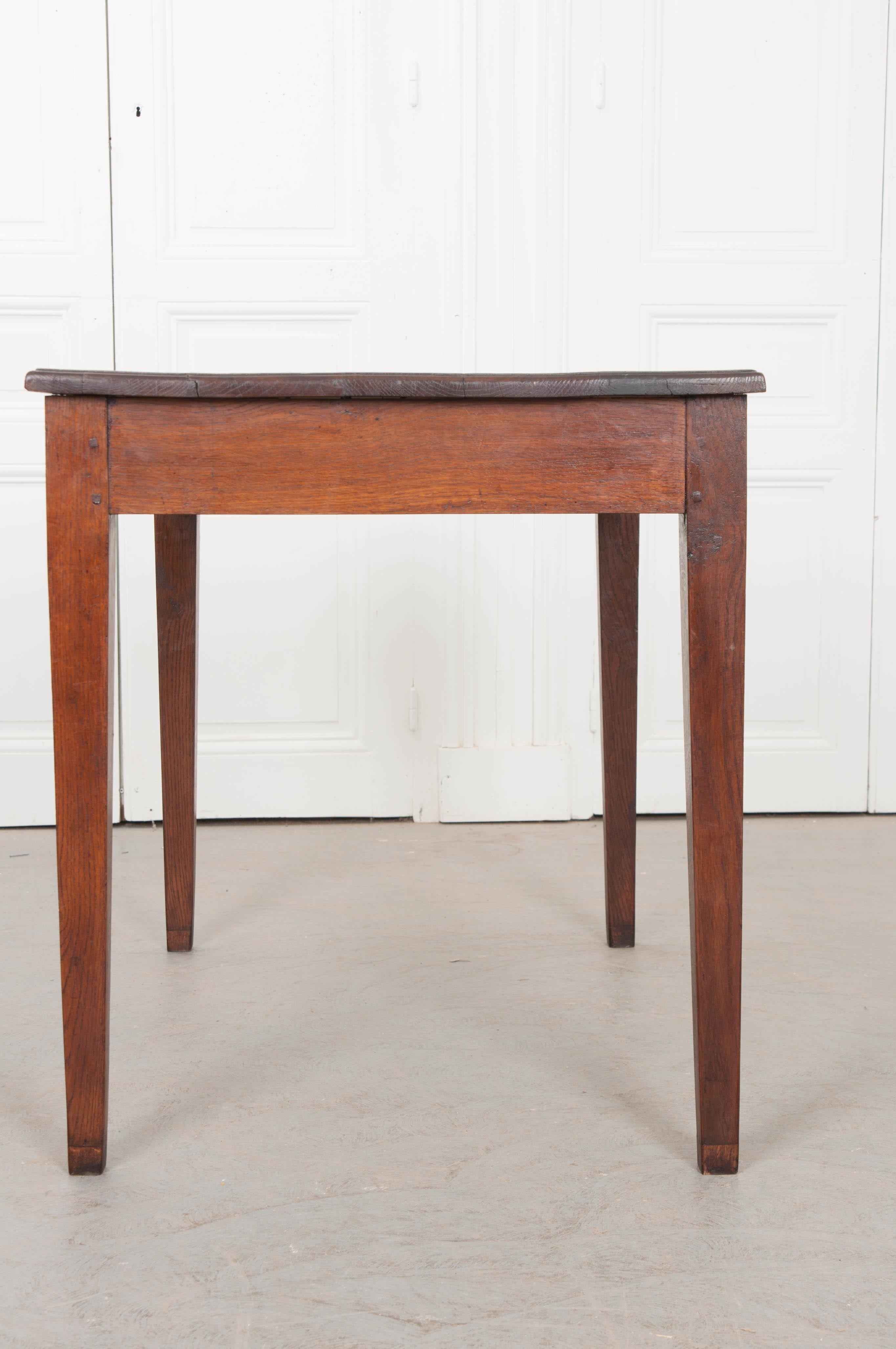 French Late 19th Century Oak Writing Desk  Table 1