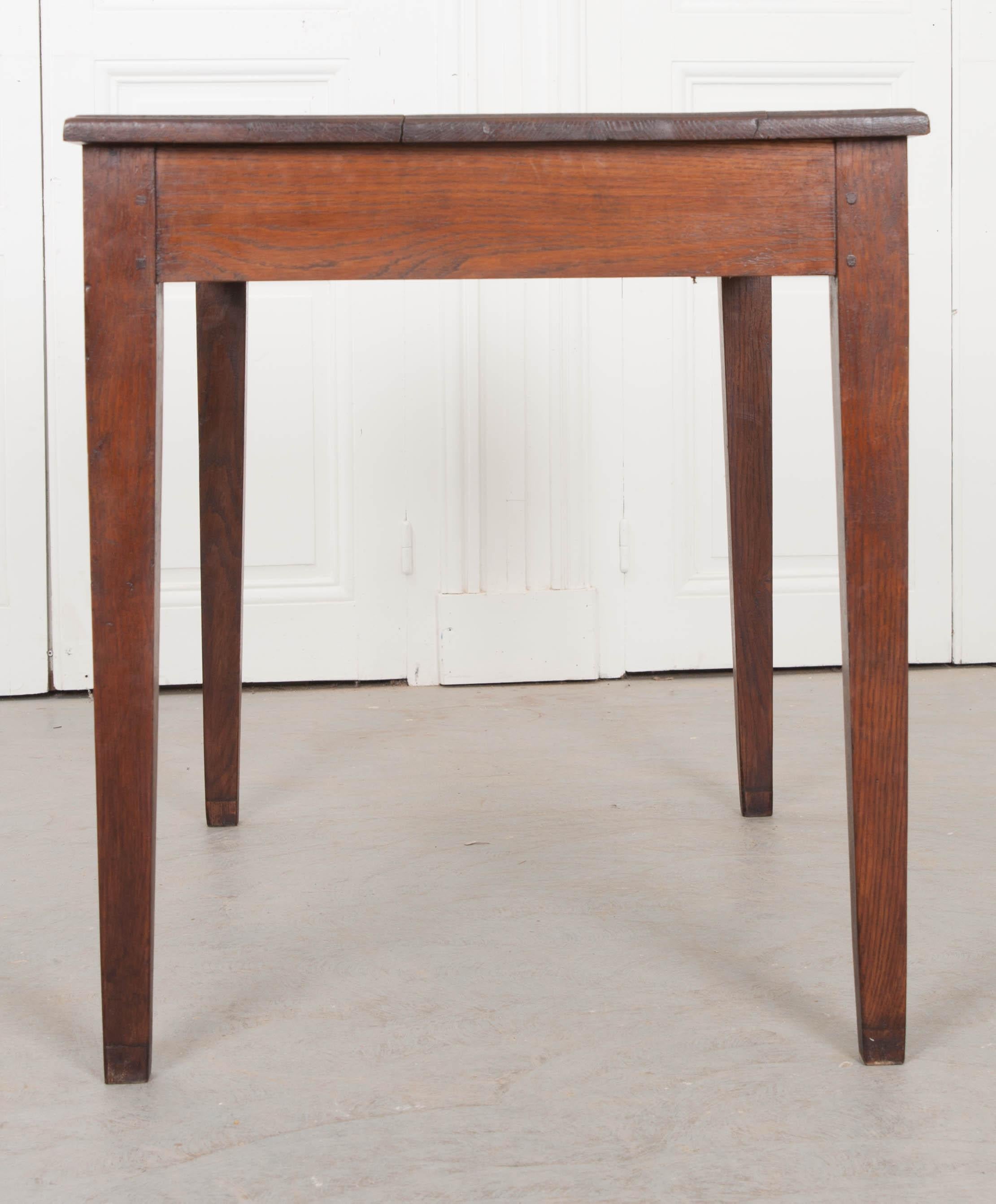 French Late 19th Century Oak Writing Desk  Table 2