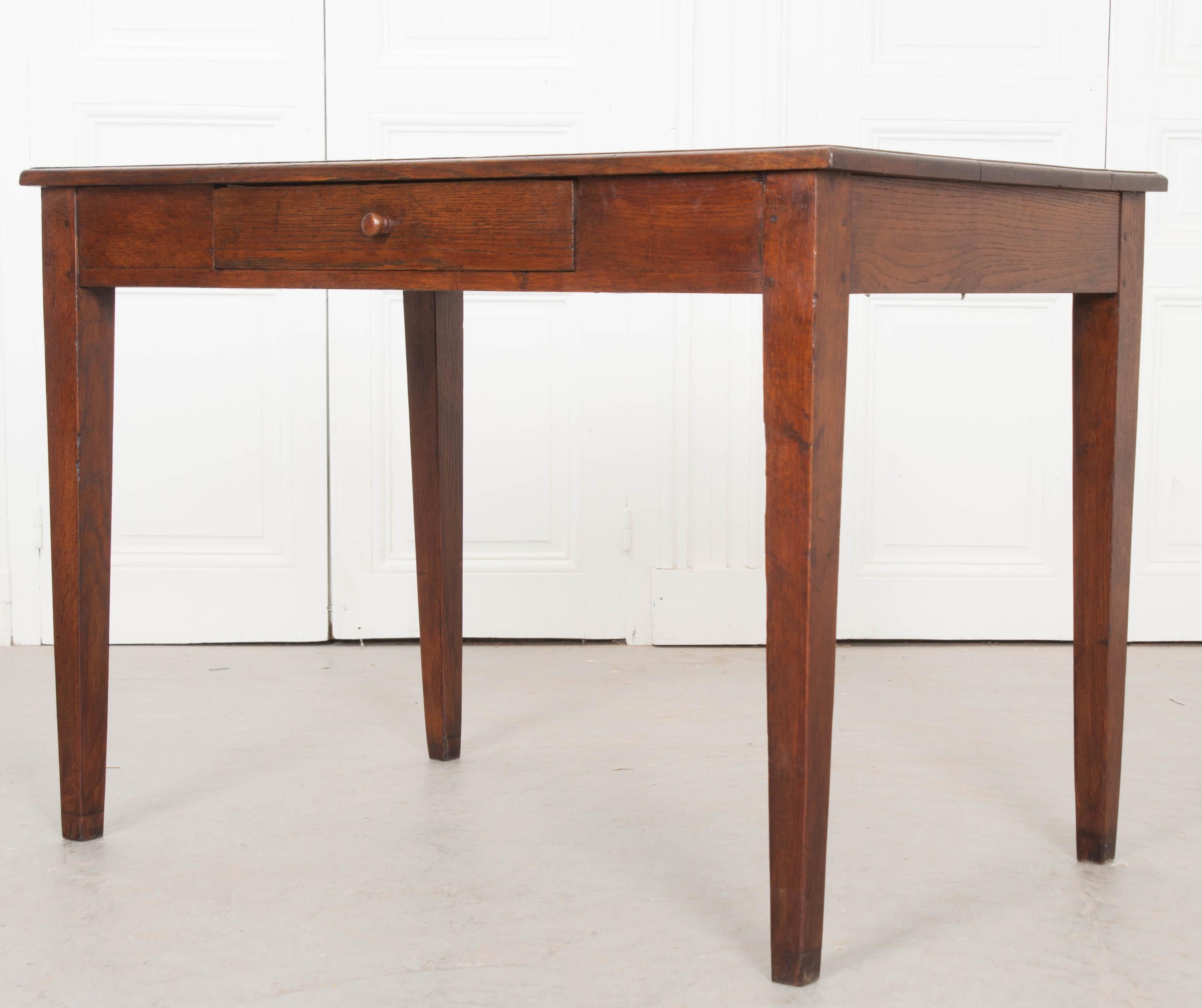 French Late 19th Century Oak Writing Desk  Table 3