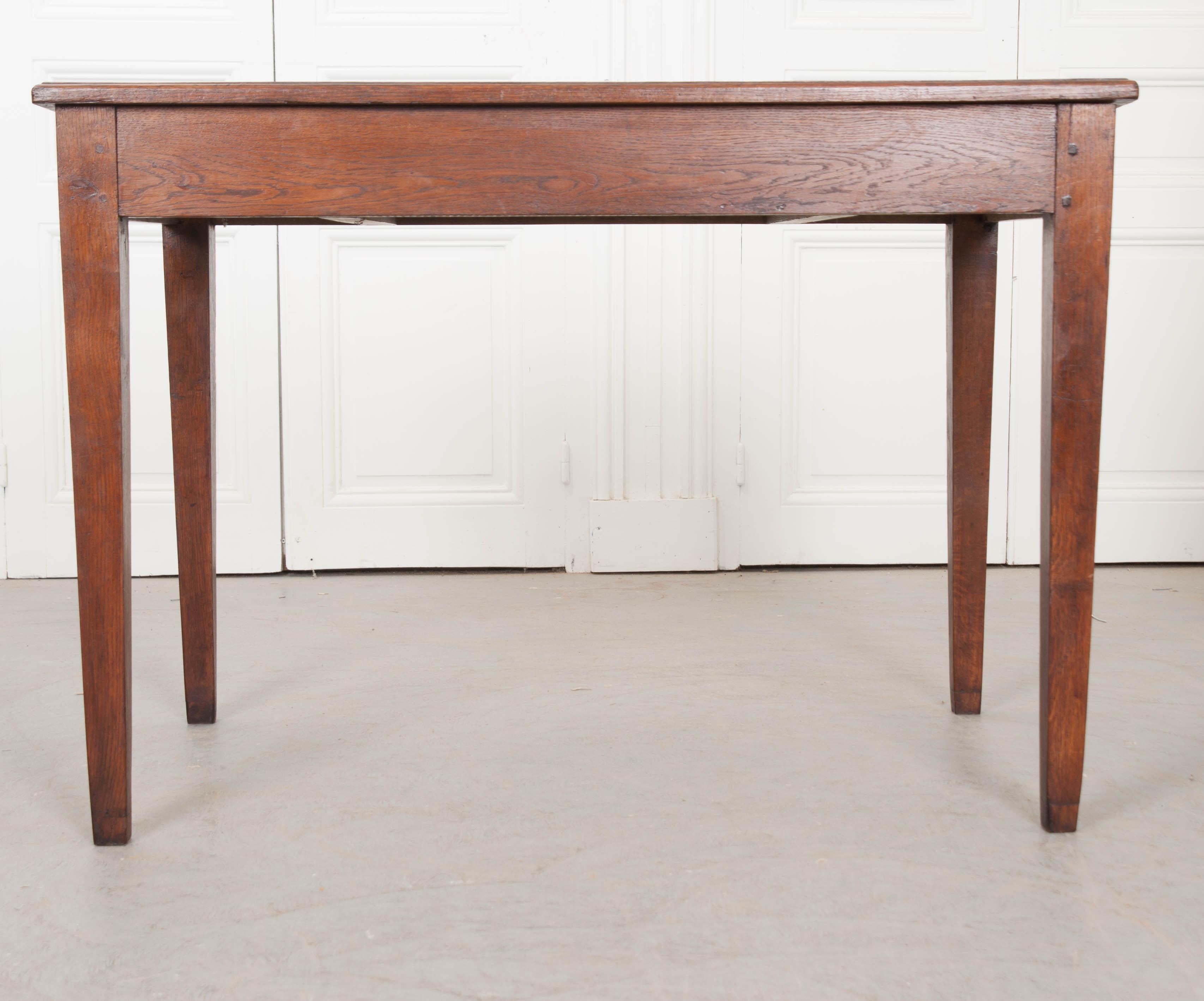 French Late 19th Century Oak Writing Desk  Table 4