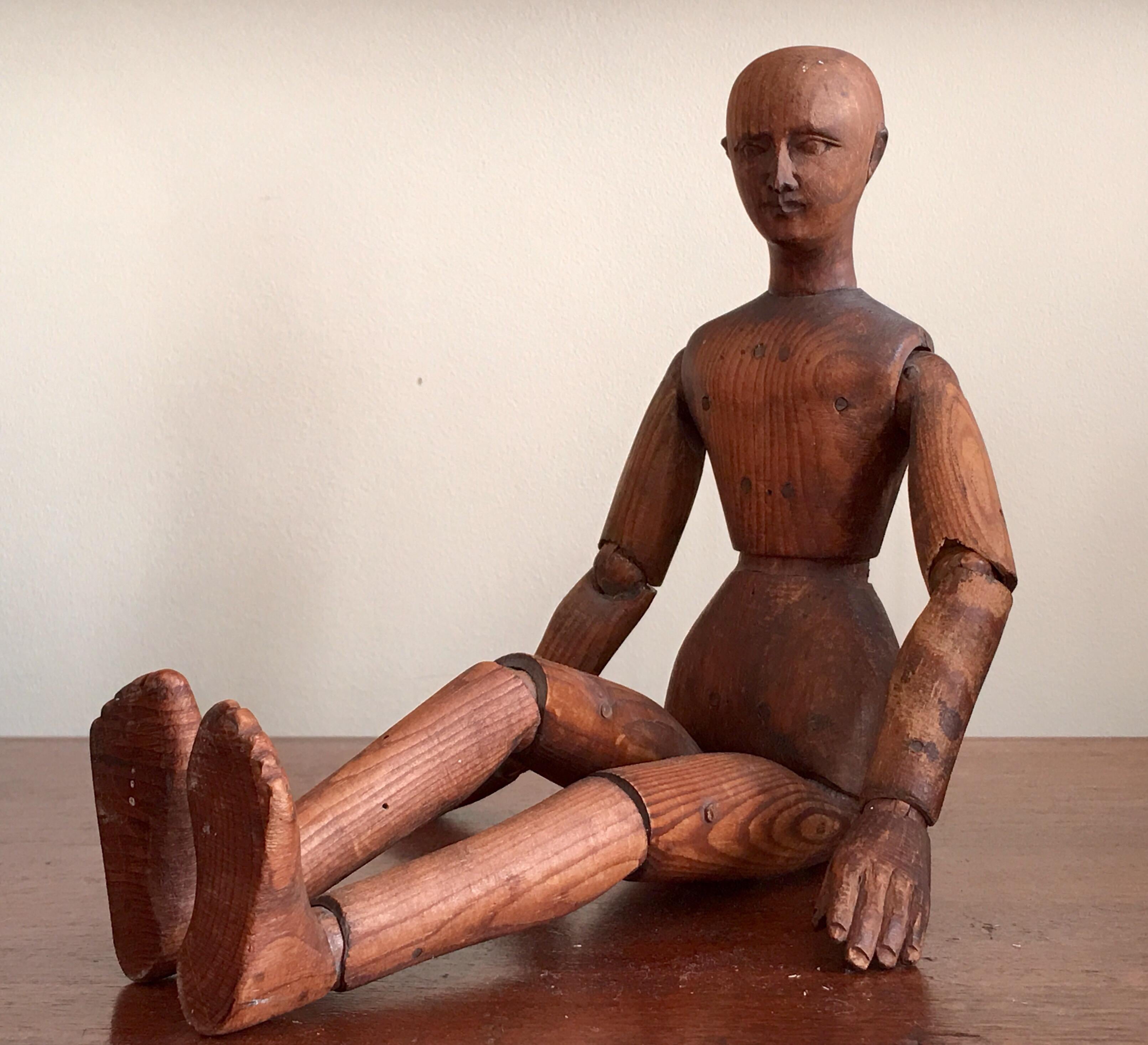 French late 19th century pine artists lay figure For Sale 2