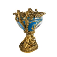 French Late 19th Century Porcelain & Gilt Bronze Centerpiece