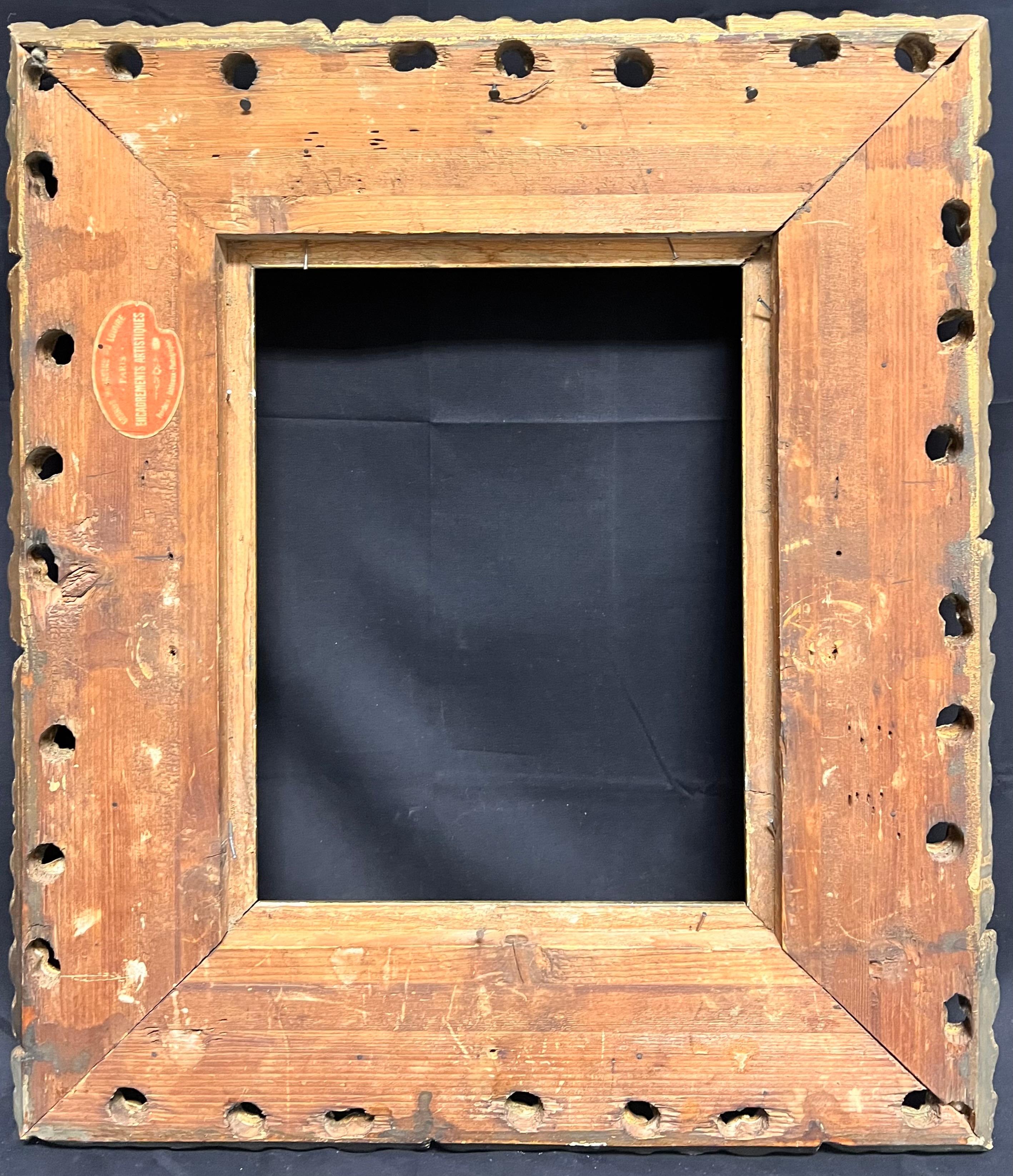 Antiguo Marco Dorado Ornamentado Francés ideal para Cuadro o Espejo en venta 5
