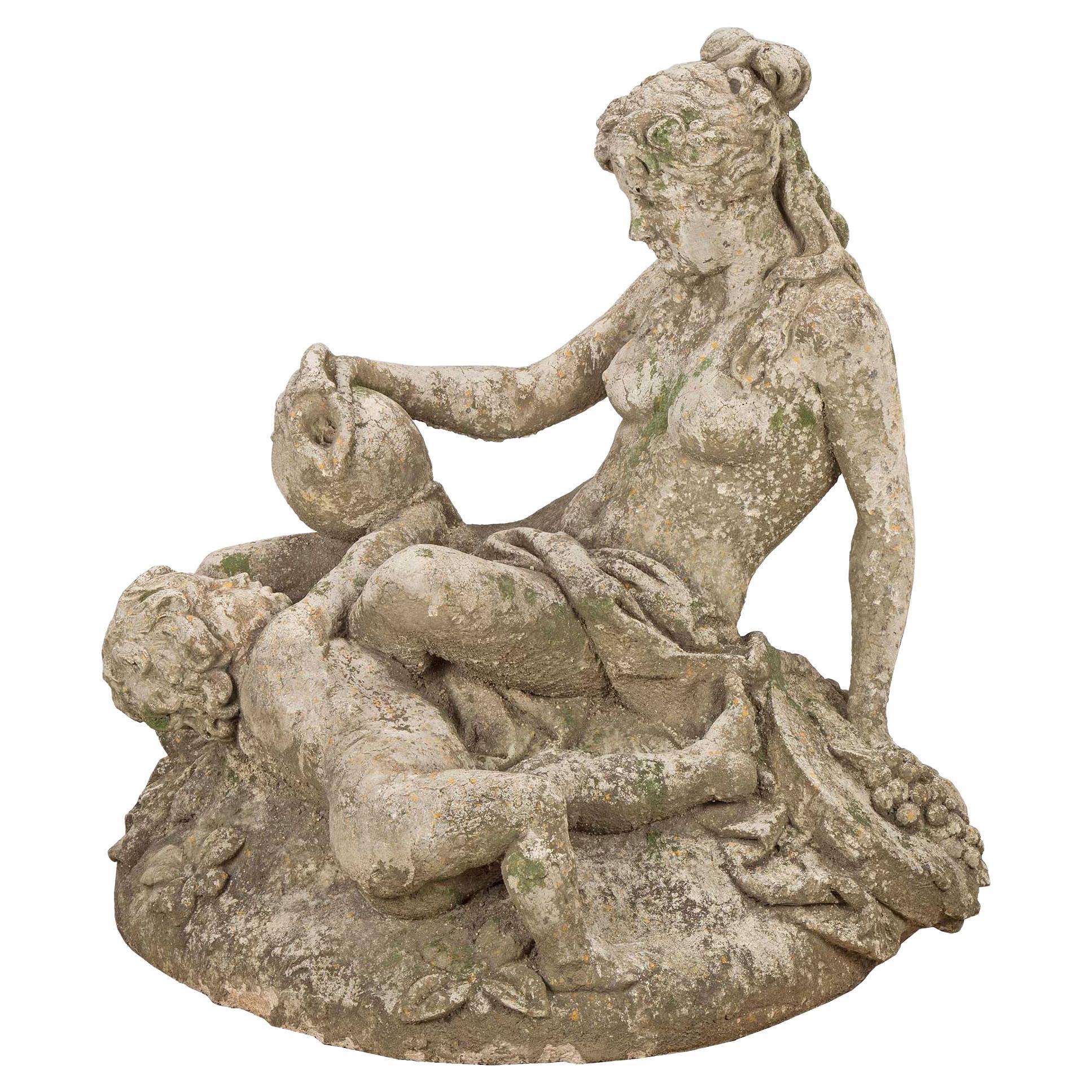 French Late 19th Century, Turn of the Century Fountain For Sale