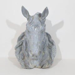 French Late 19th Century Zinc Horse Head Trade Sign