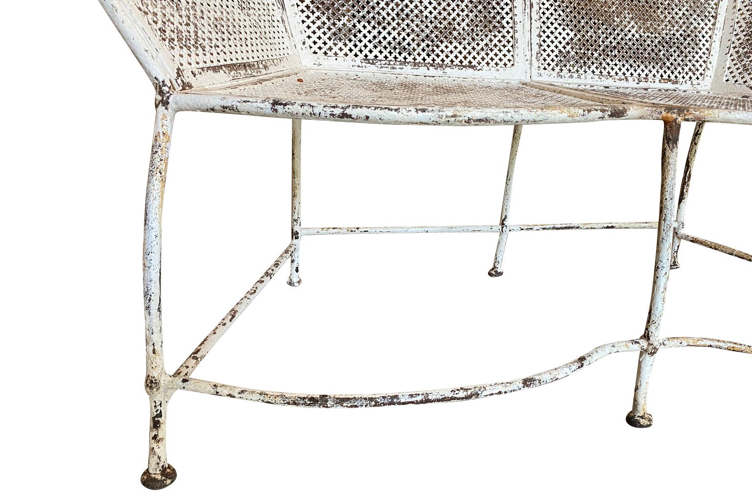 French Late 19th/Early 20th Century Garden Bench 5