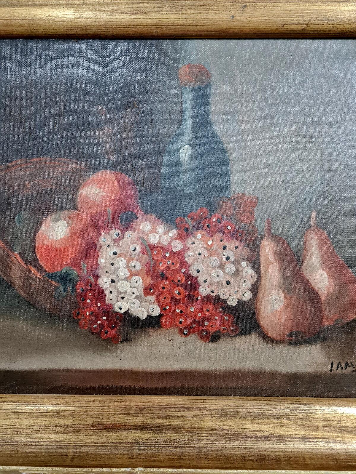 French Late 19th to Early 20th Century School: Still Life Oil Painting -1X38 In Good Condition For Sale In Bordeaux, FR