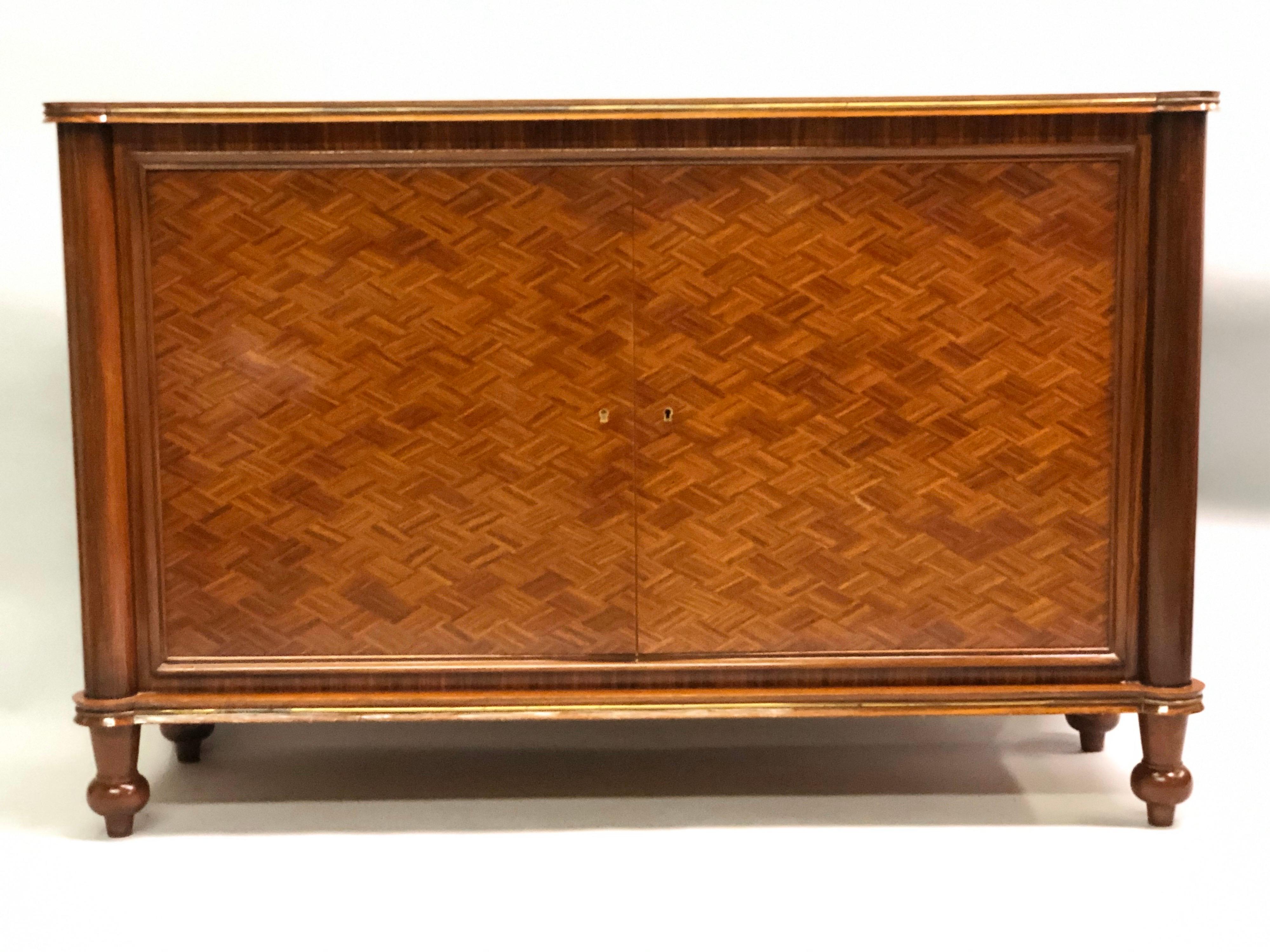 French Late Art Deco / Modern Neoclassical Sideboard / Buffet by Jules Leleu In Good Condition In New York, NY