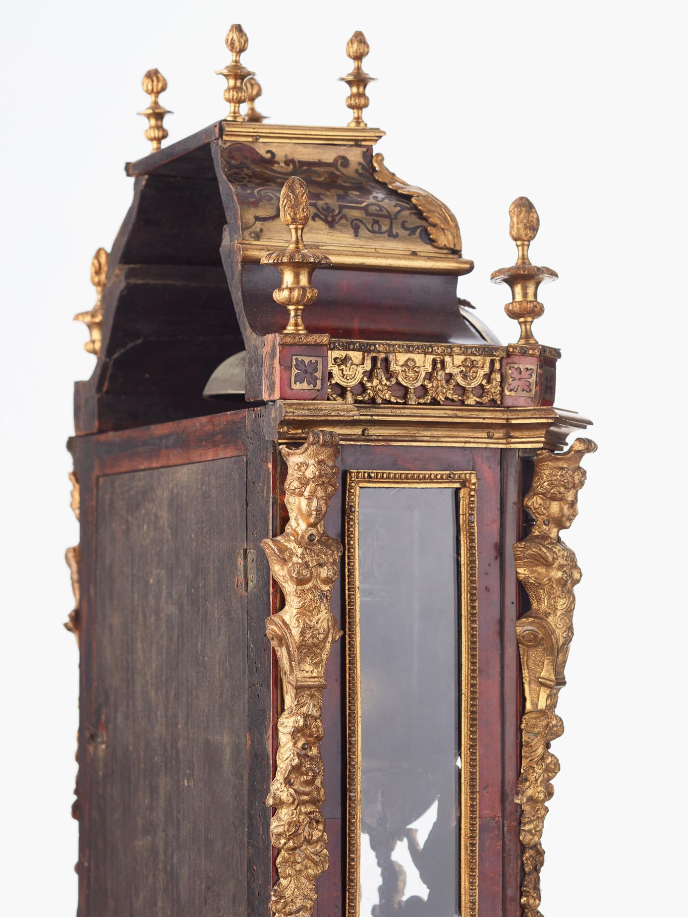 18th Century French late Louis XIV 'Religieuse' mantel clock by Bonneual  For Sale
