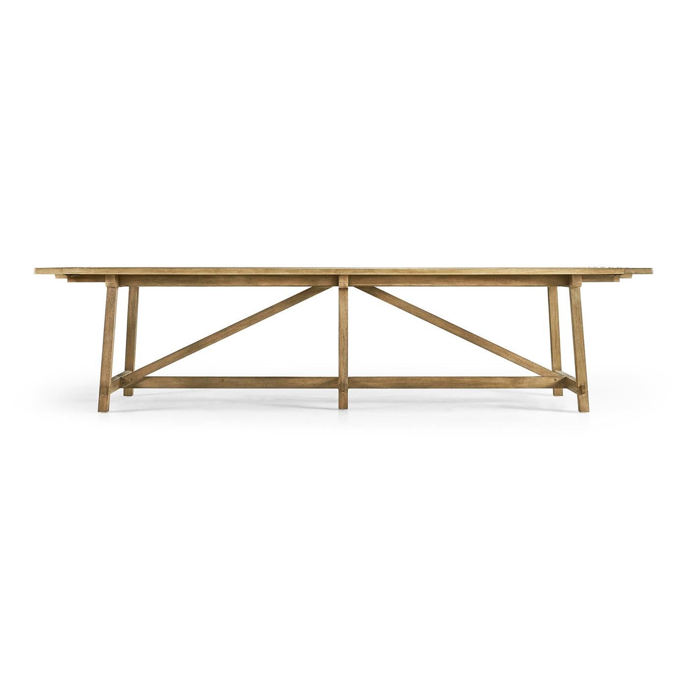 Table de salle à manger française, châtaignier en vente 3