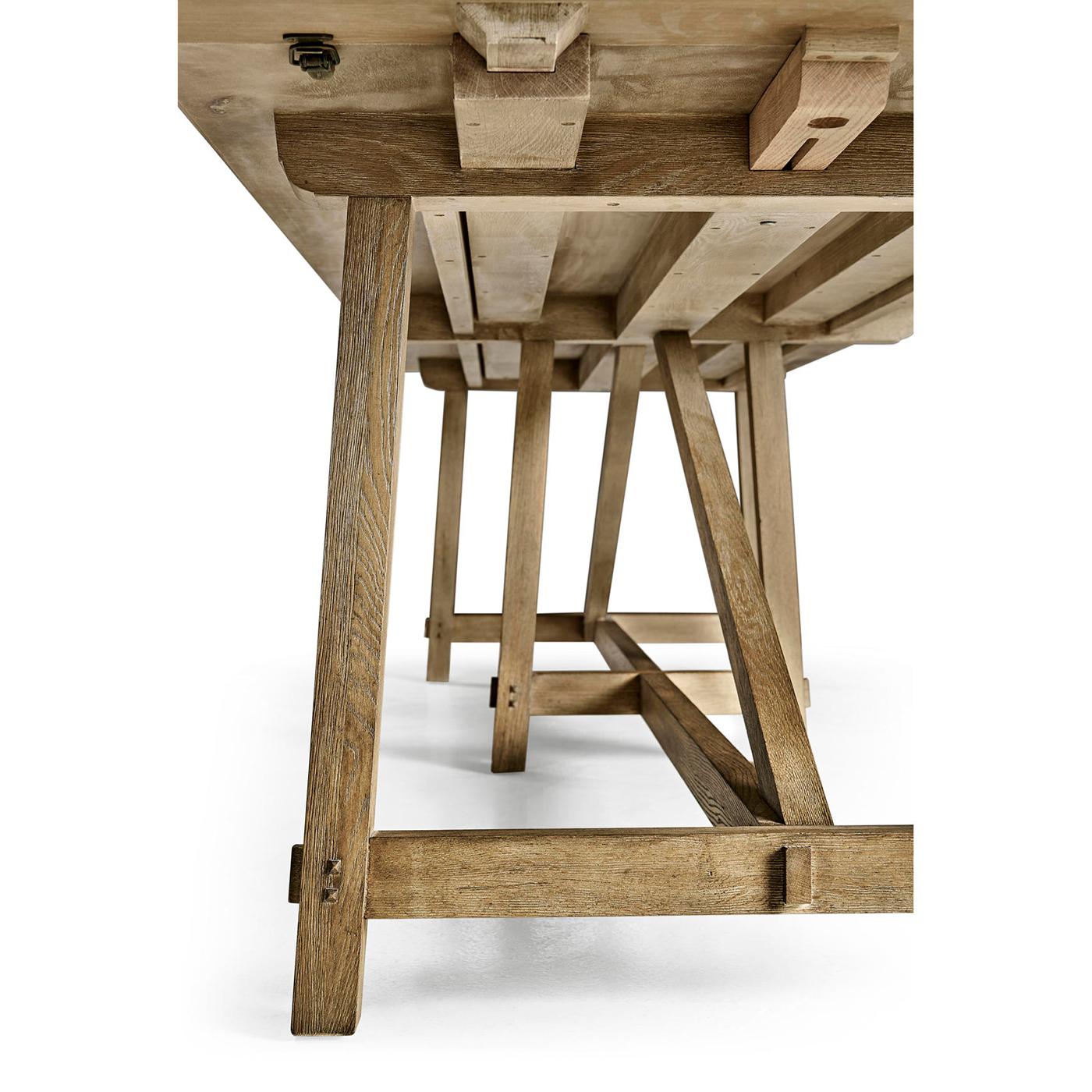 Table de salle à manger française, châtaignier en vente 7